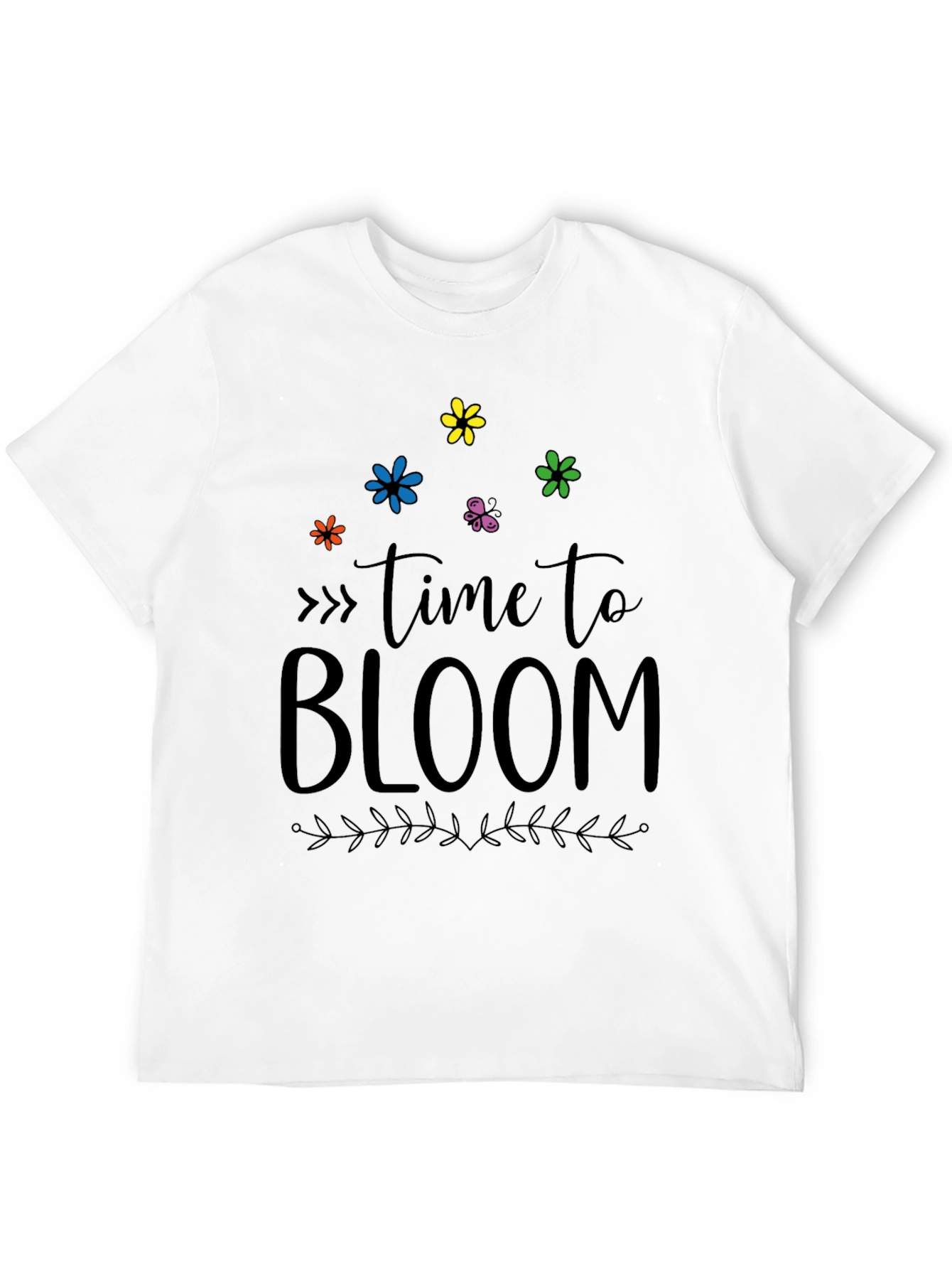 Time To Bloom Graphic Tee - Soft Cotton Blend