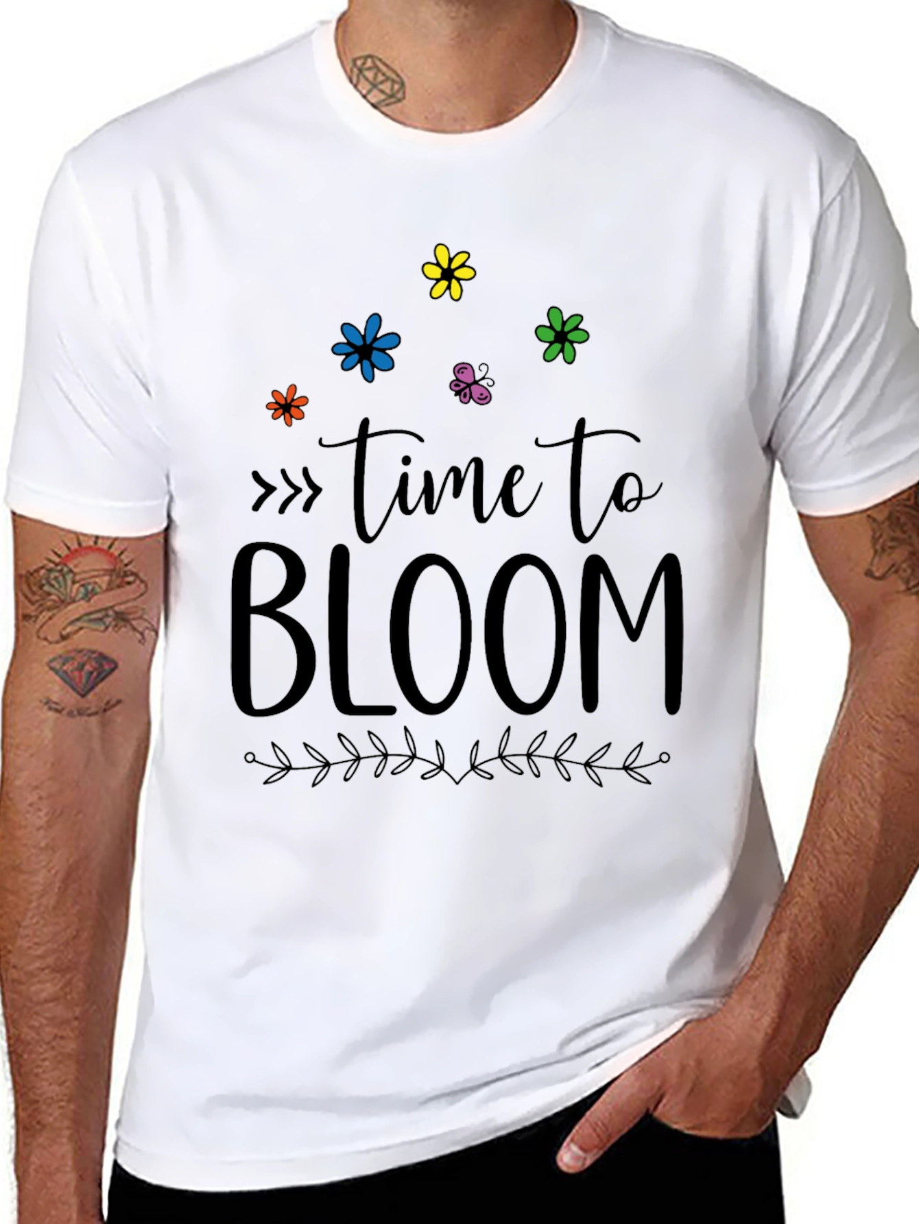 Time To Bloom Graphic Tee - Soft Cotton Blend
