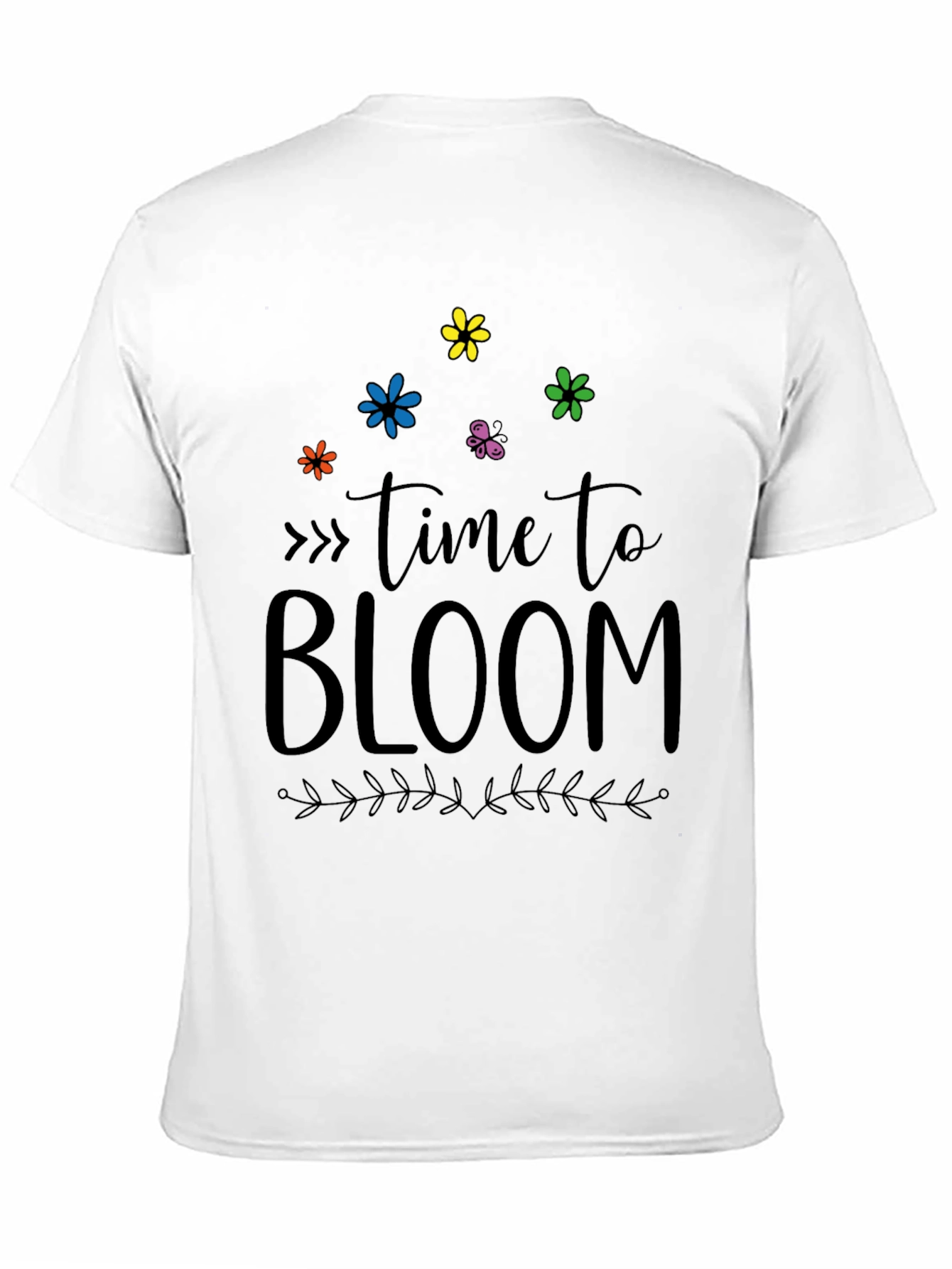 Time To Bloom Graphic Tee - Soft Cotton Blend
