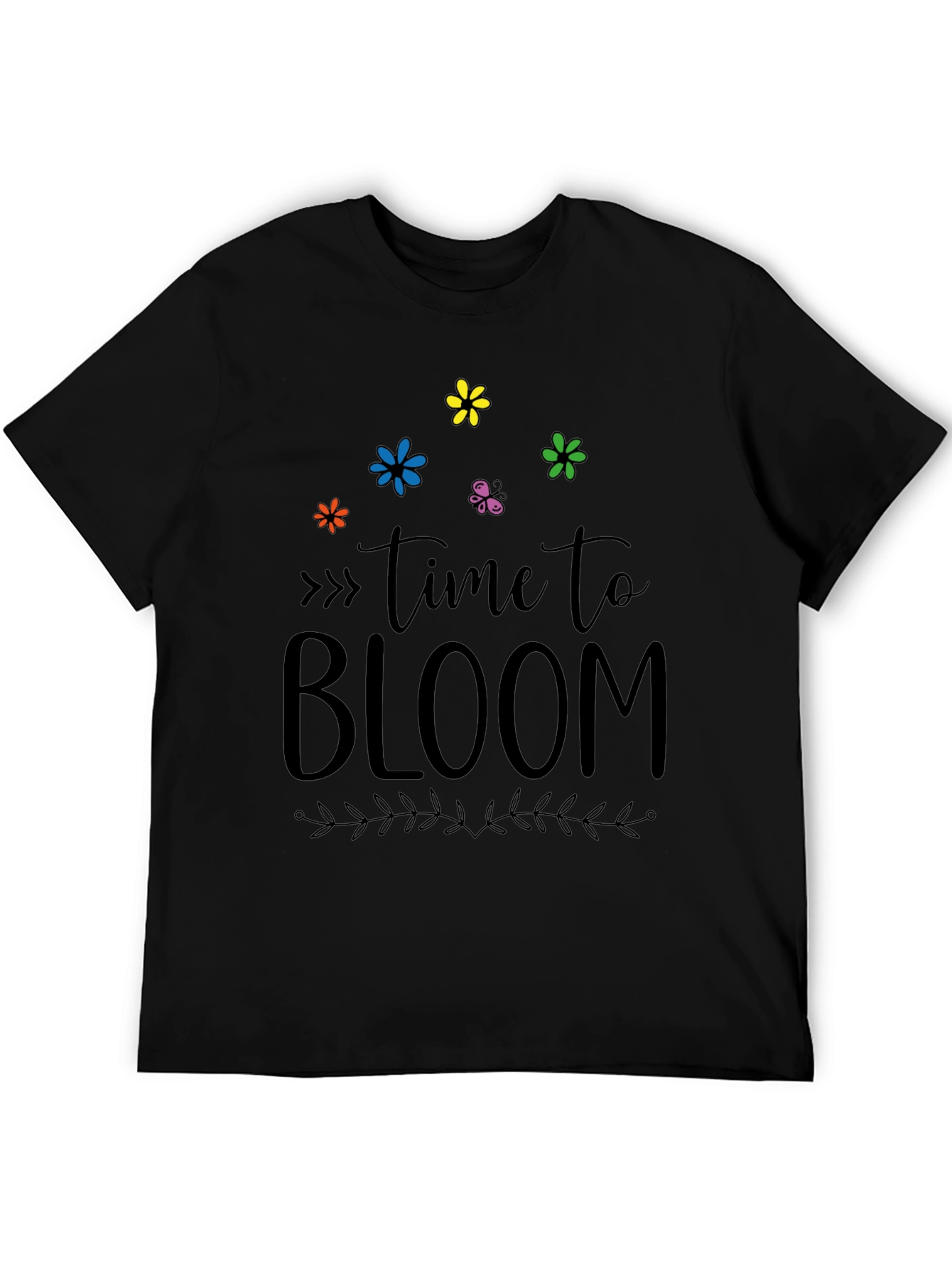 Time To Bloom Graphic Tee - Soft Cotton Blend