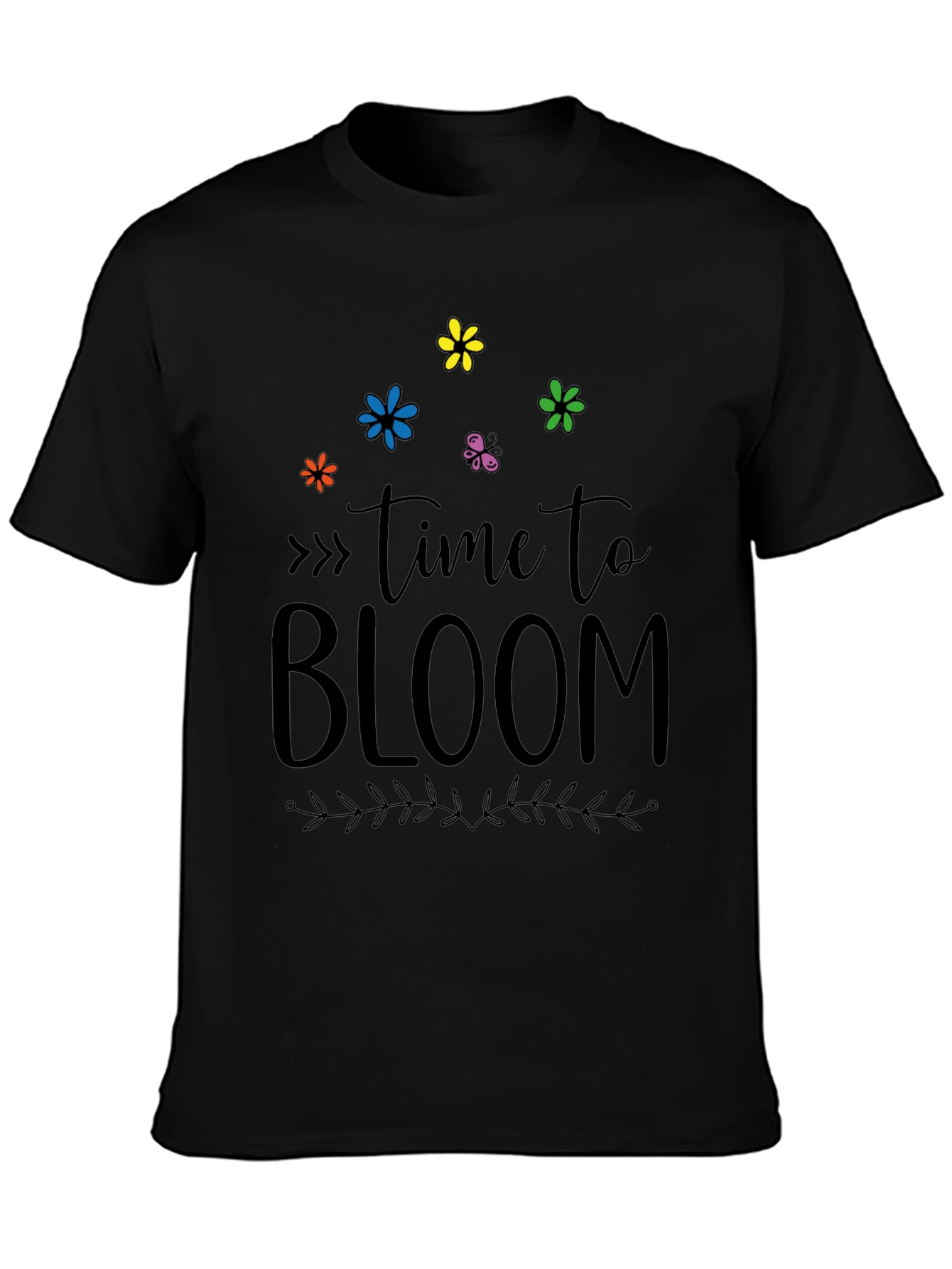 Time To Bloom Graphic Tee - Soft Cotton Blend