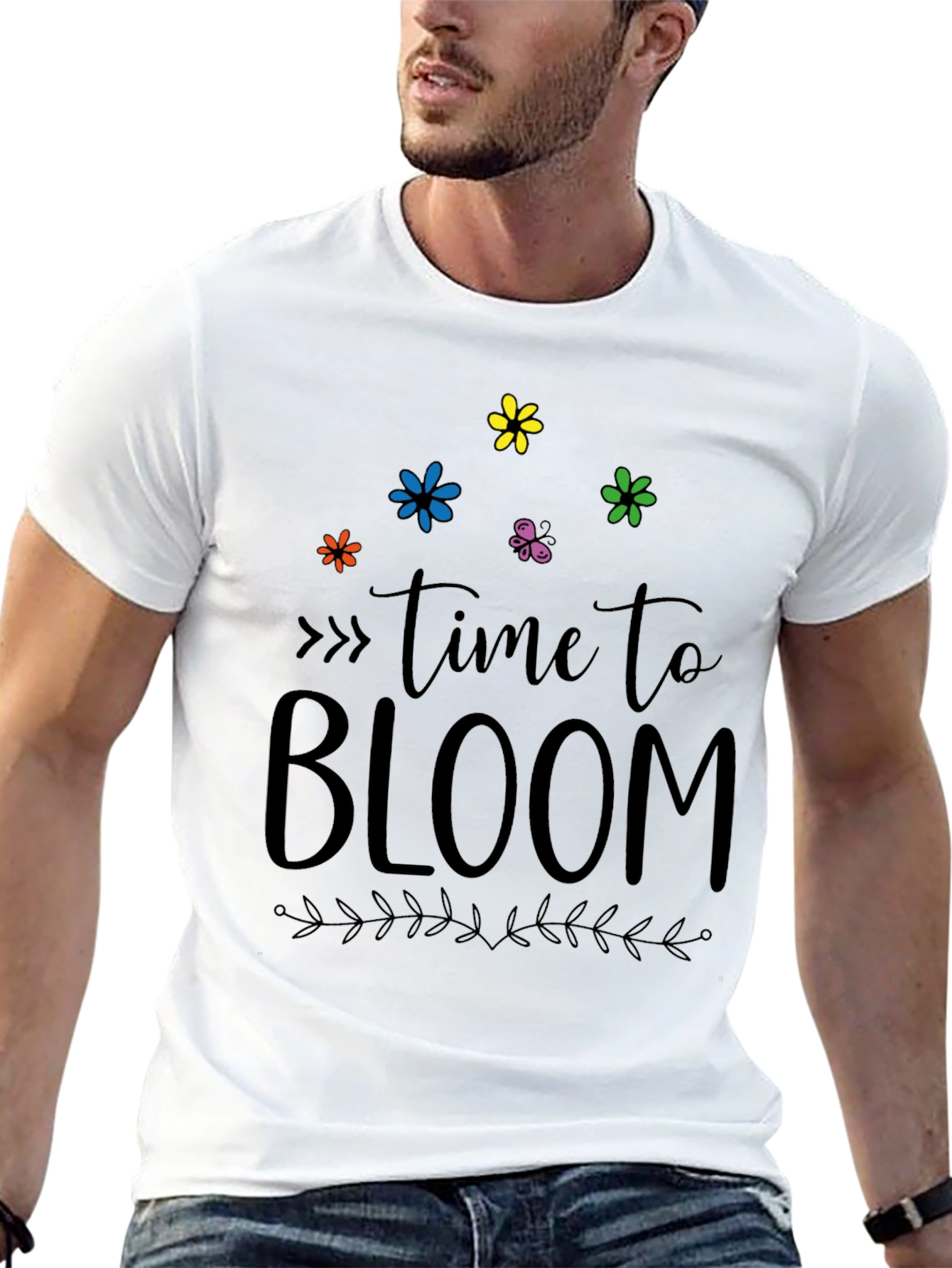 Time To Bloom Graphic Tee - Soft Cotton Blend