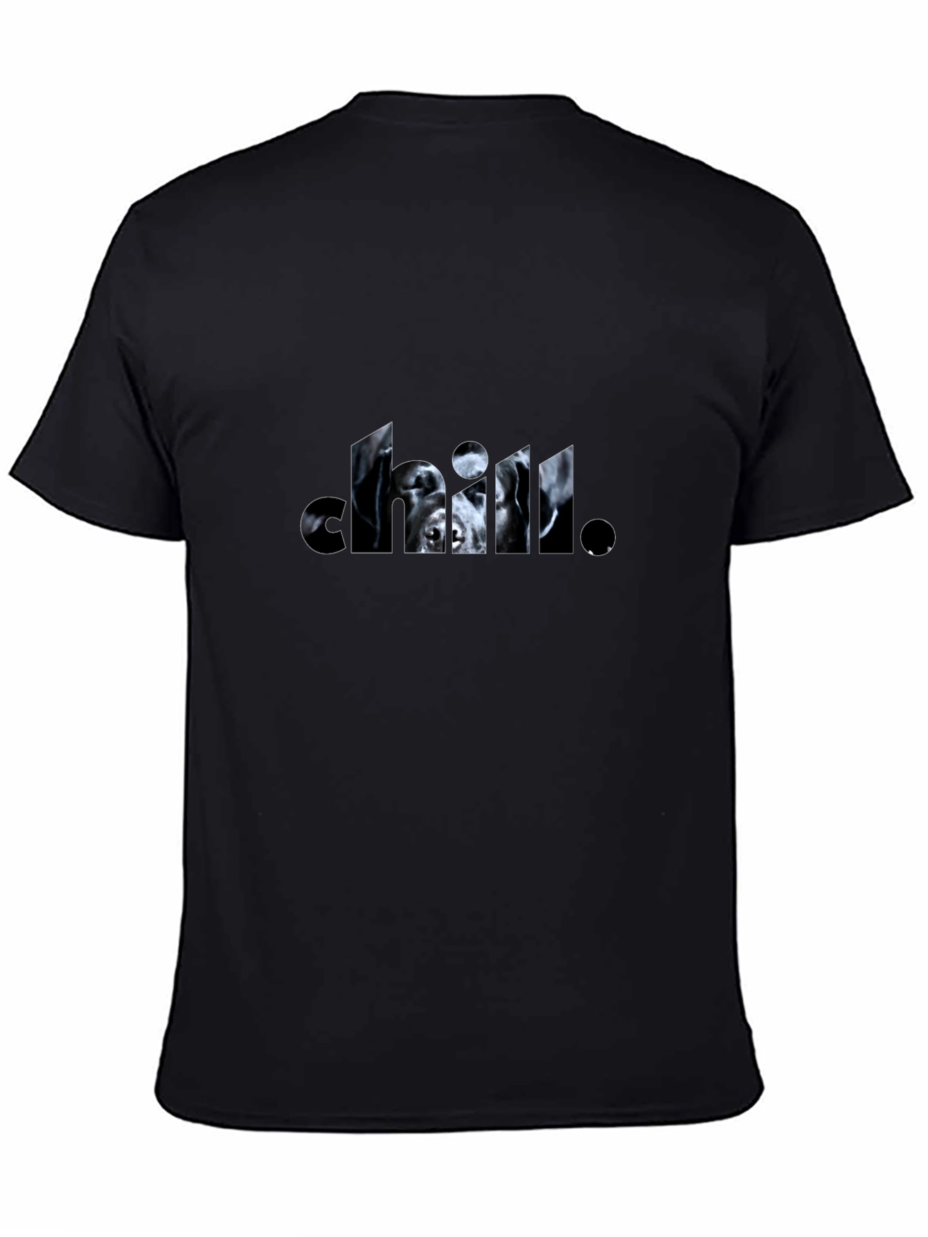 Chill Dog Black Graphic Tee