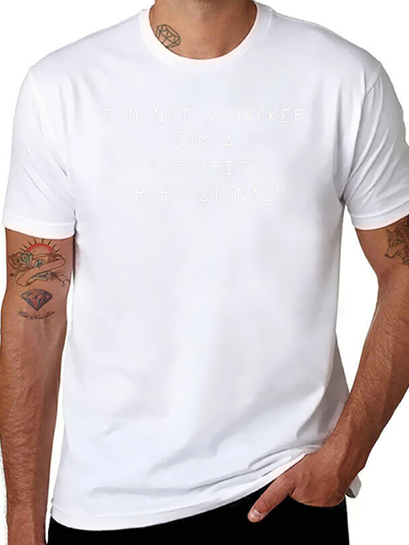 Security Professional T-Shirt - Im Not a Hacker Tee