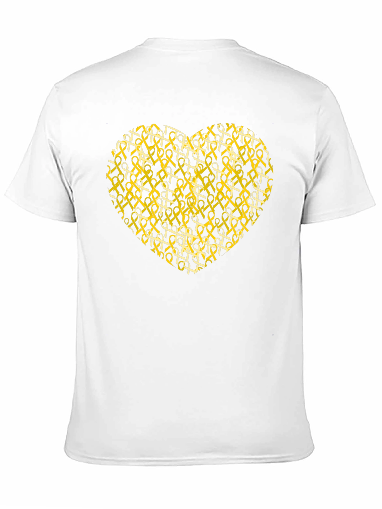 Awareness Ribbon Heart Graphic T-Shirt - Black
