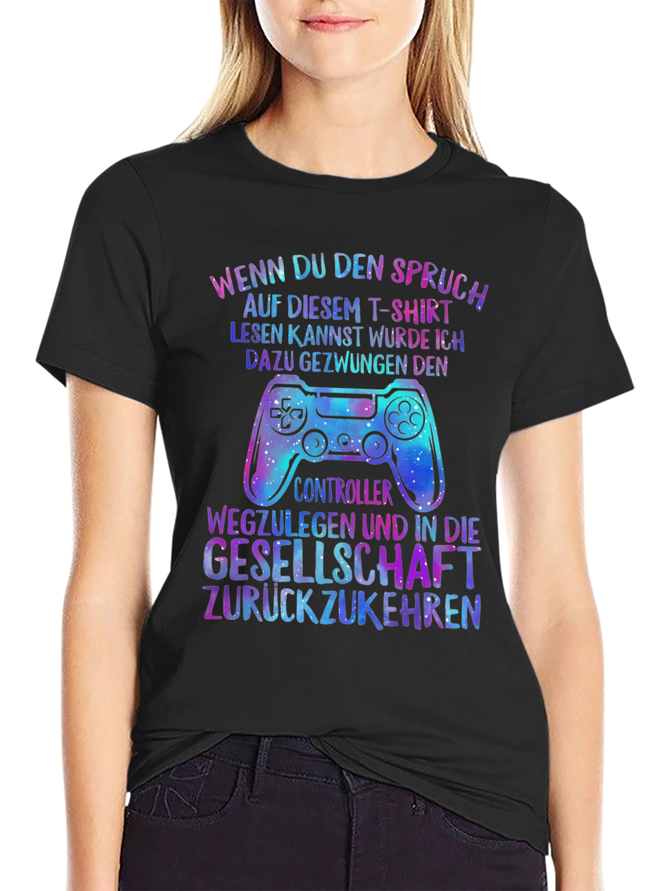 Gamer T-Shirt - Wenn Du Den Spruch Controller