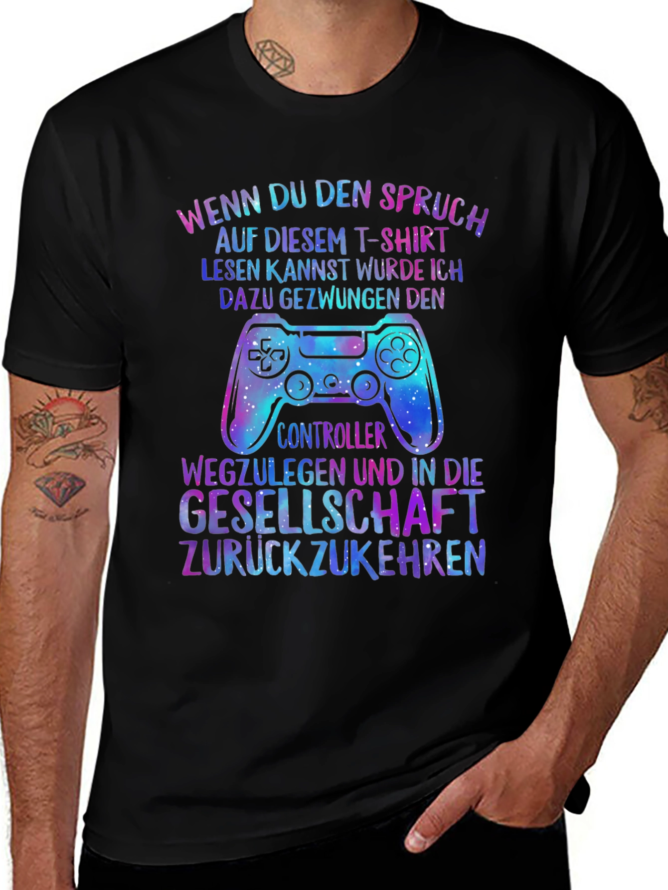 Gamer T-Shirt - Wenn Du Den Spruch Controller