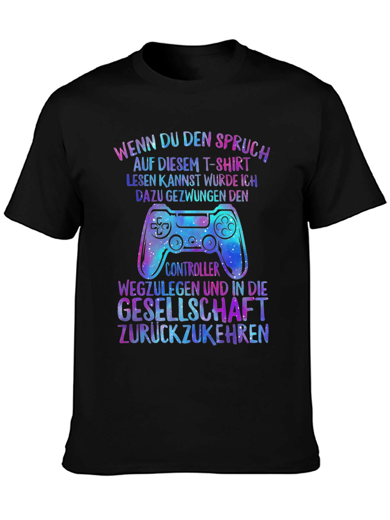 Gamer T-Shirt - Wenn Du Den Spruch Controller