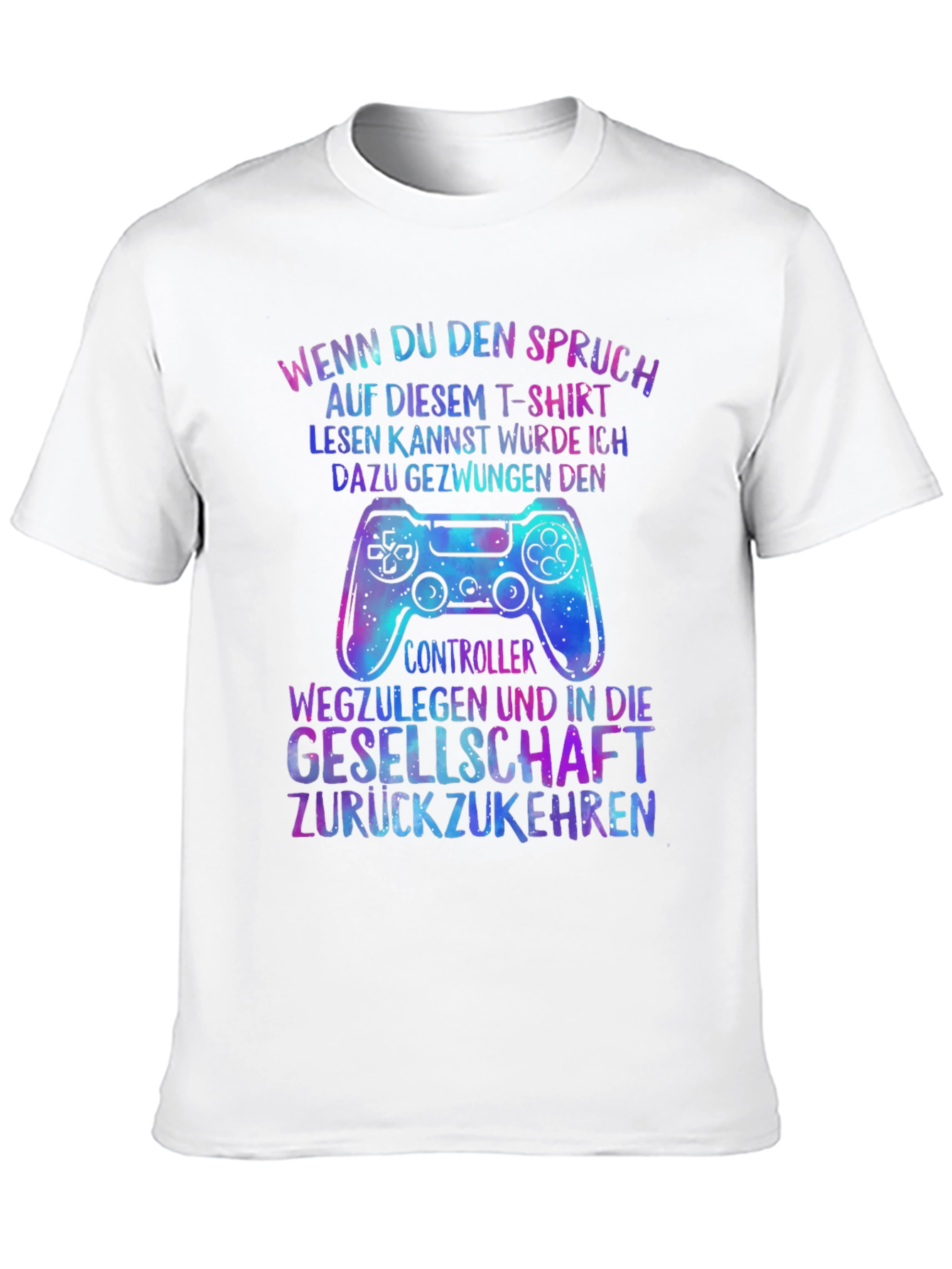 Gamer T-Shirt - Wenn Du Den Spruch Controller
