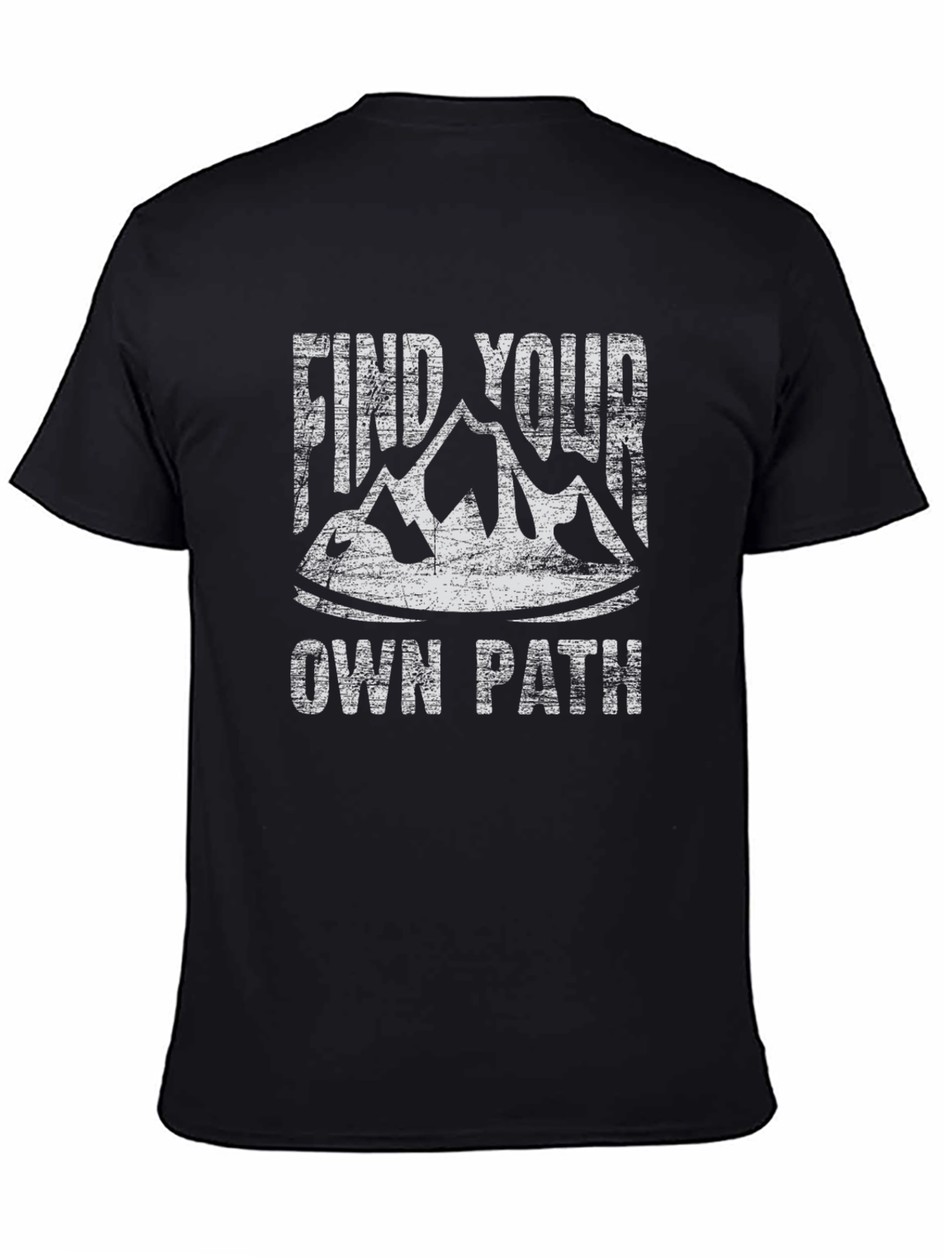 Find Your Own Path T-Shirt Black Cotton Graphic Tee
