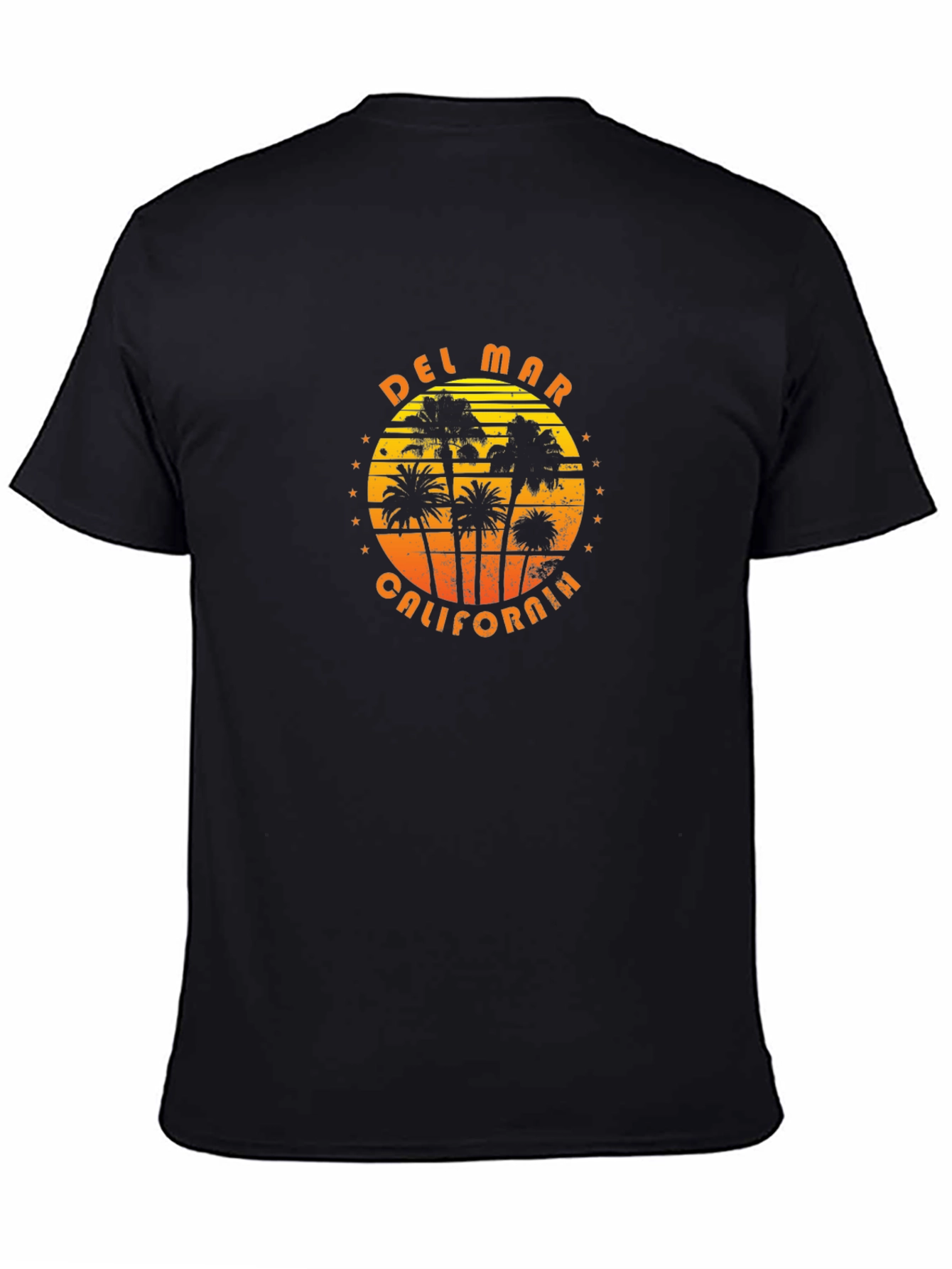 Del Mar California Palm Tree Graphic T-Shirt