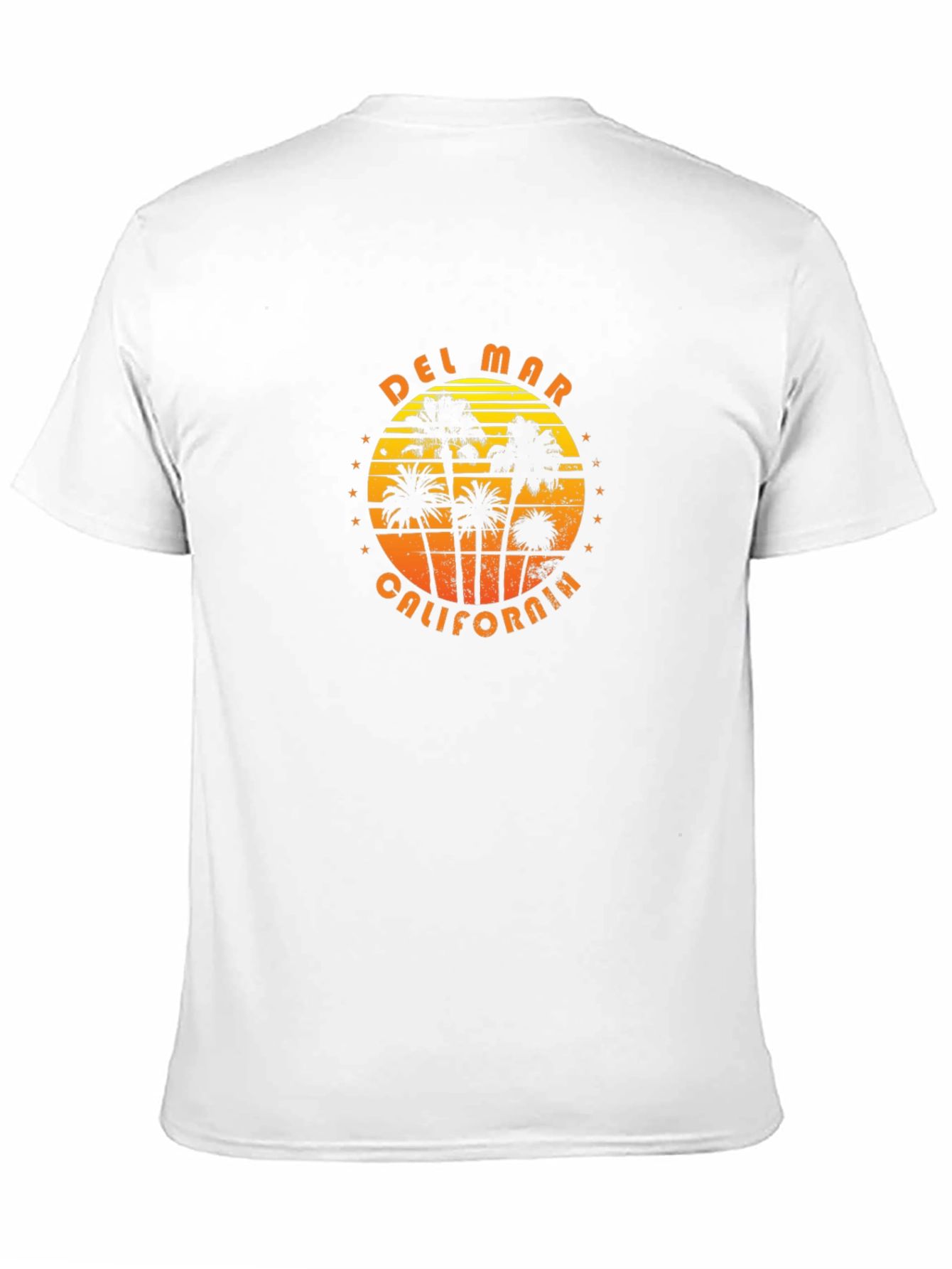 Del Mar California Palm Tree Graphic T-Shirt