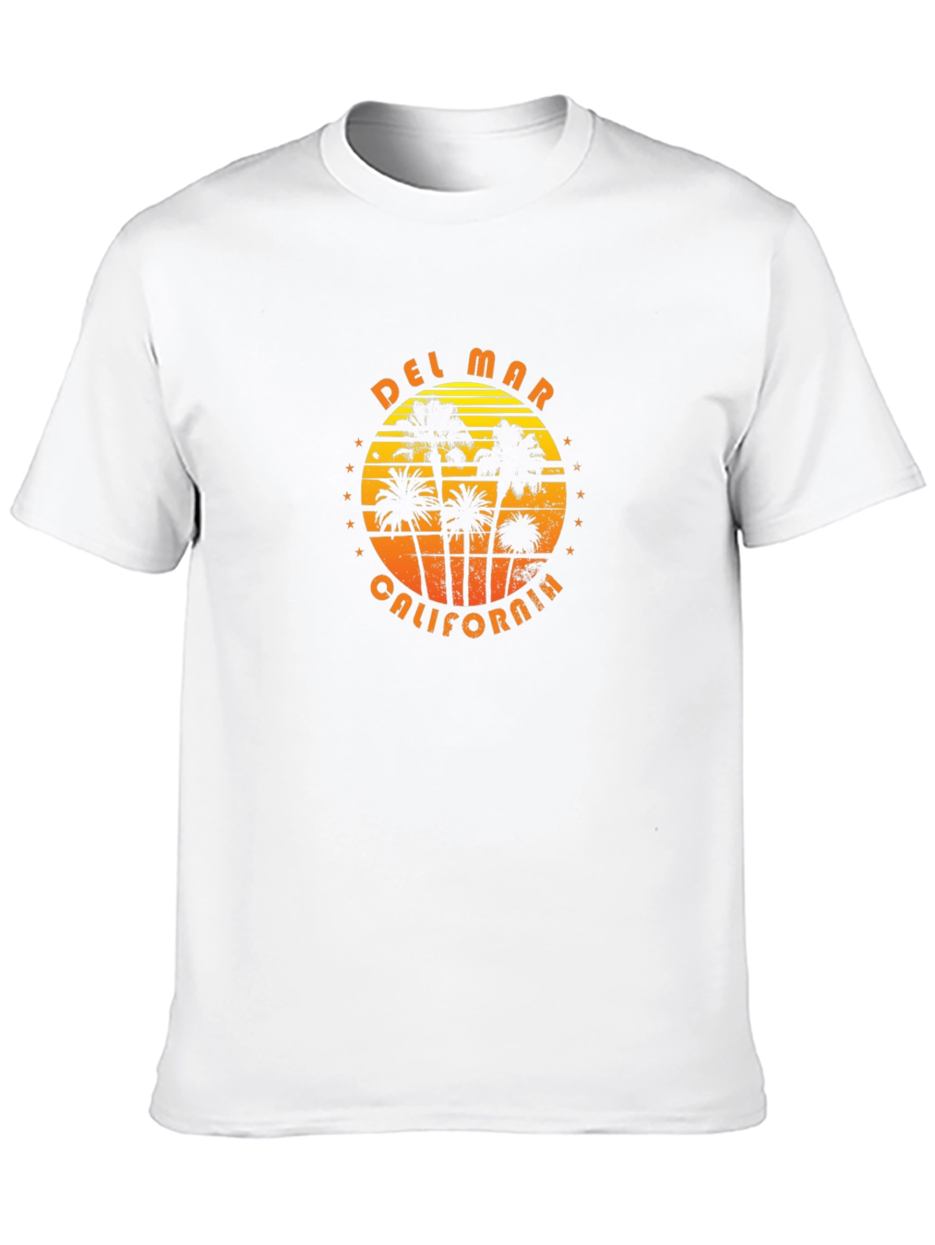 Del Mar California Palm Tree Graphic T-Shirt
