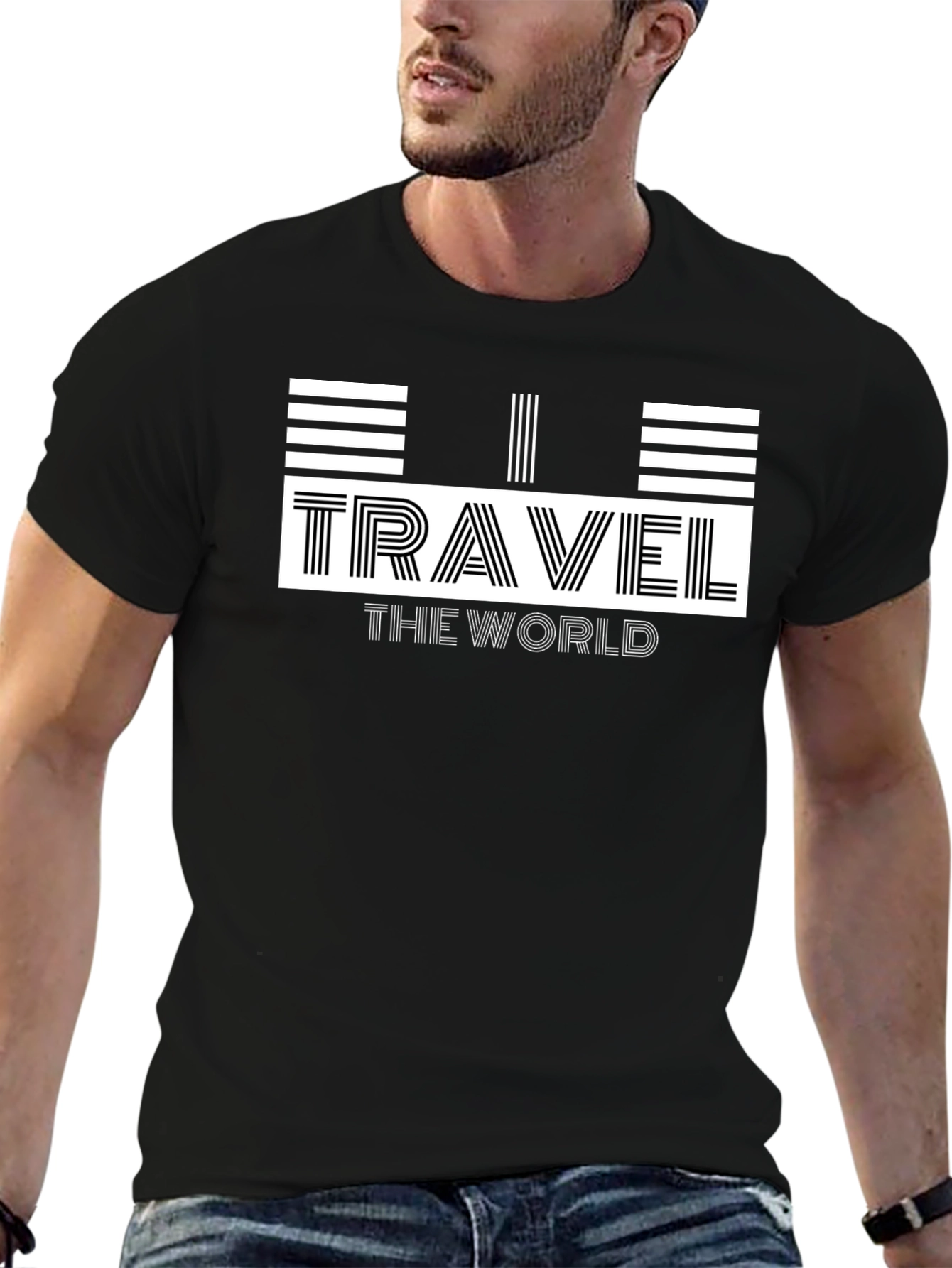 Travel the World Graphic Print T-Shirt