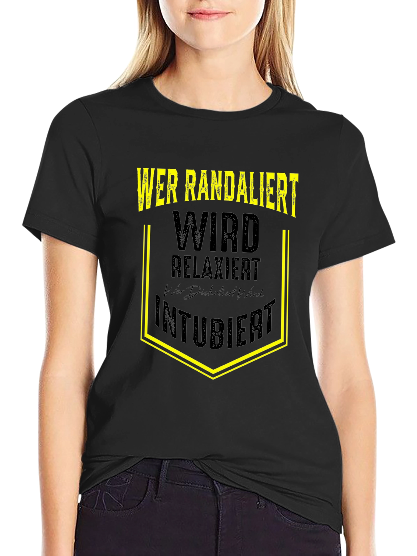 Wer Randaliert Funny Graphic T-Shirt