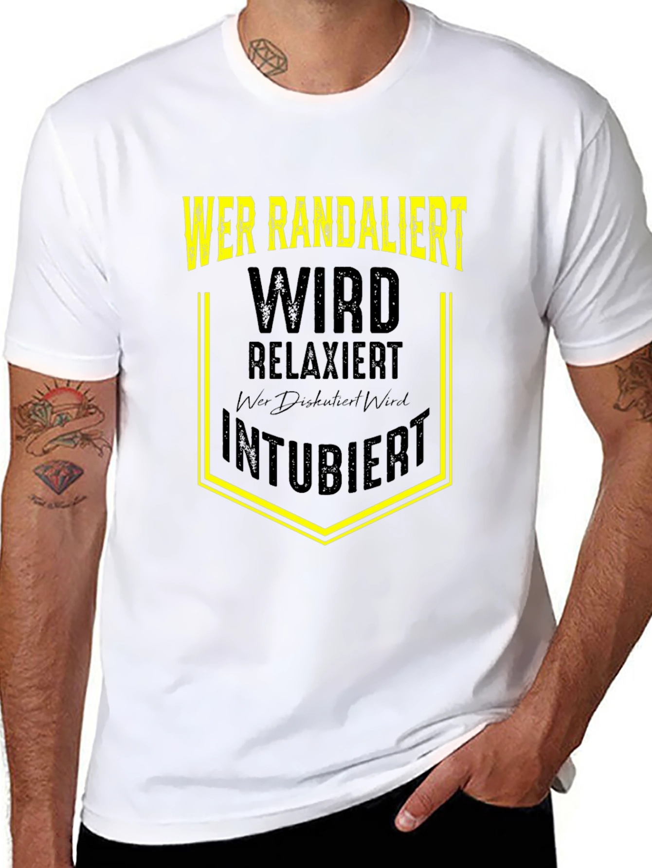 Wer Randaliert Funny Graphic T-Shirt
