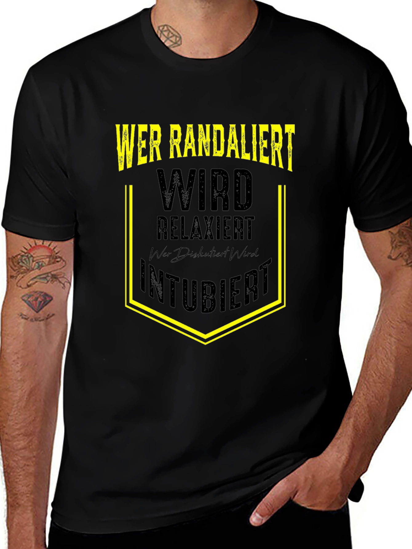 Wer Randaliert Funny Graphic T-Shirt