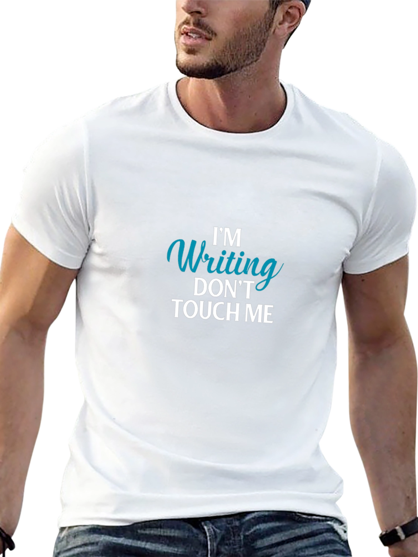 Im Writing Dont Touch Me Black T-Shirt