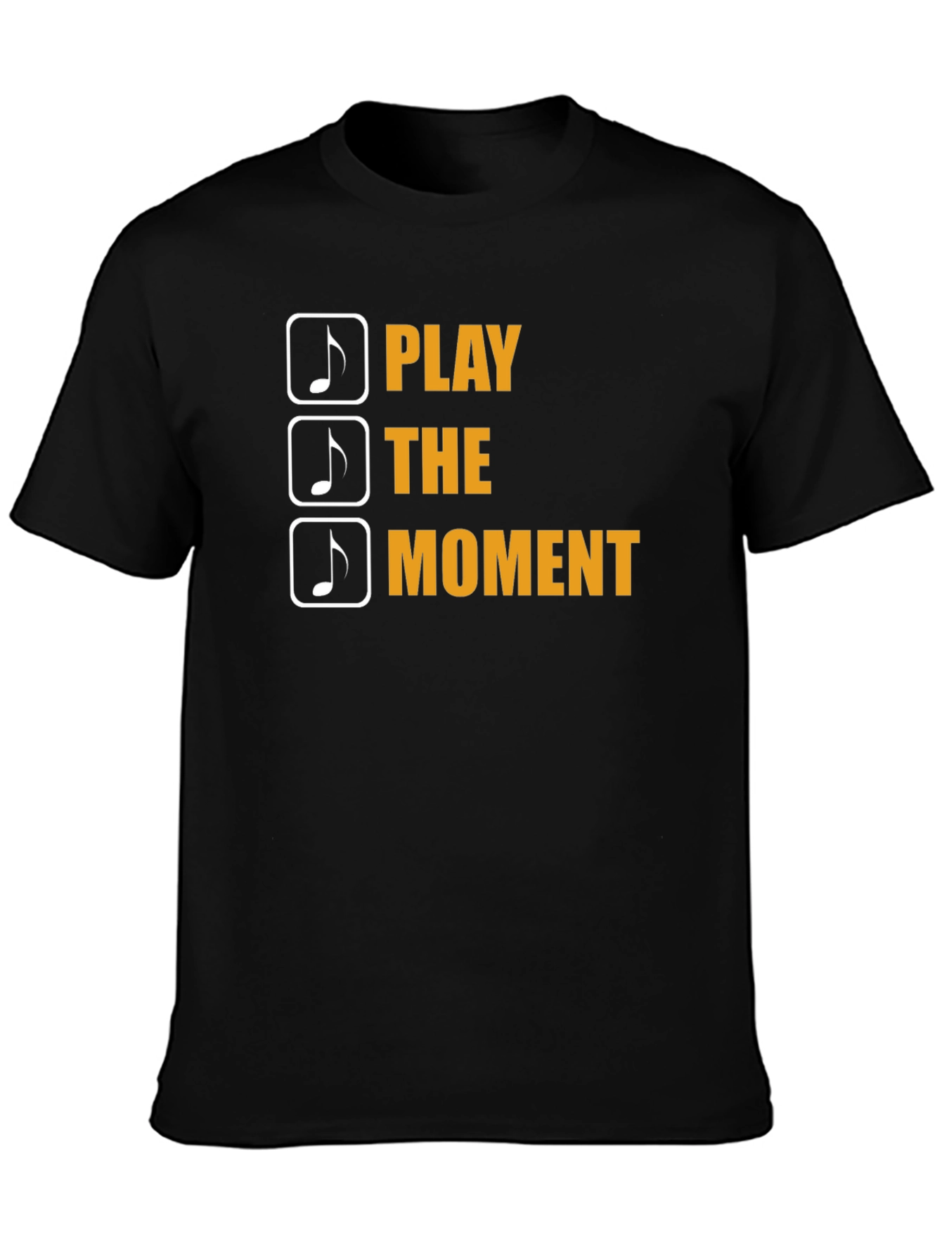 Play the Moment Black Graphic Tee