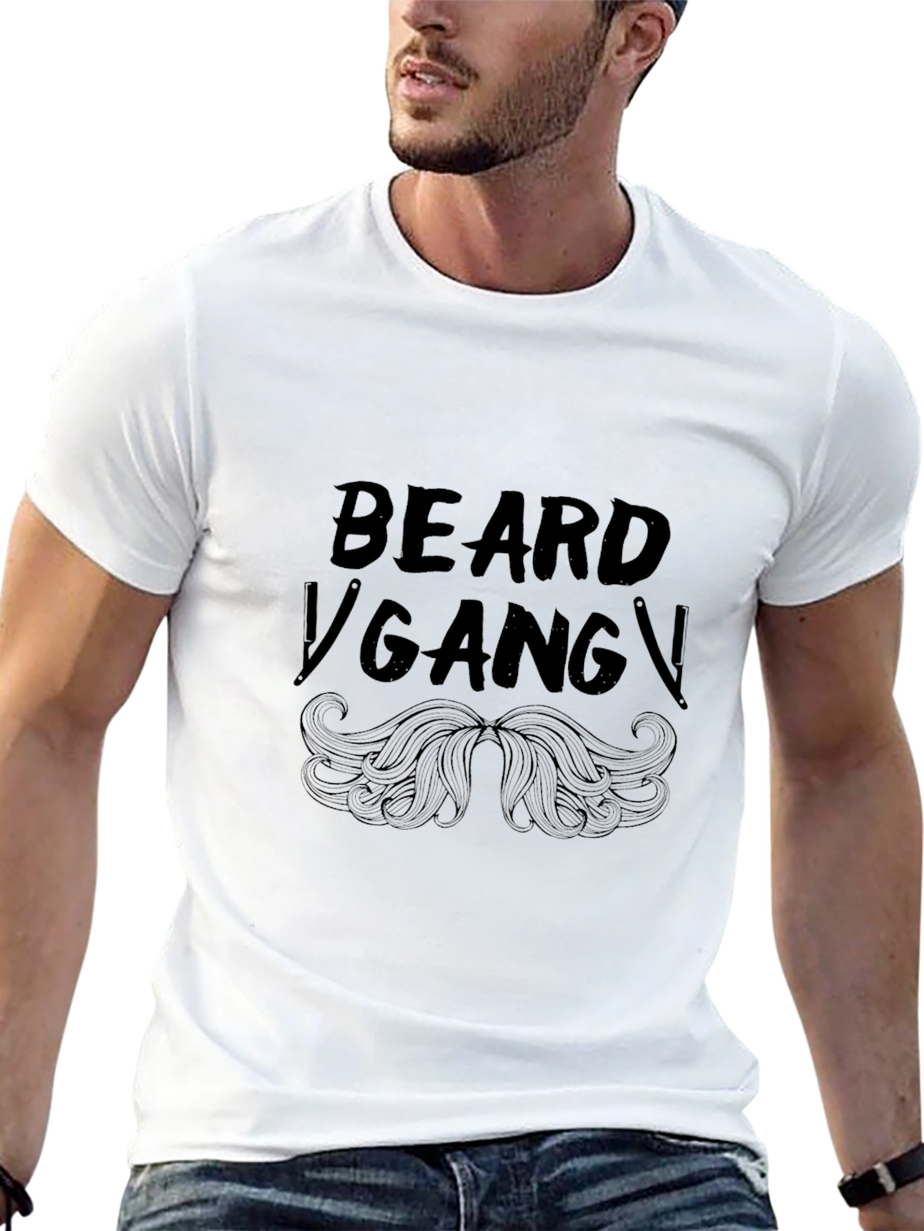 Beard Gang T-Shirt - Stylish Crew Neck Tee
