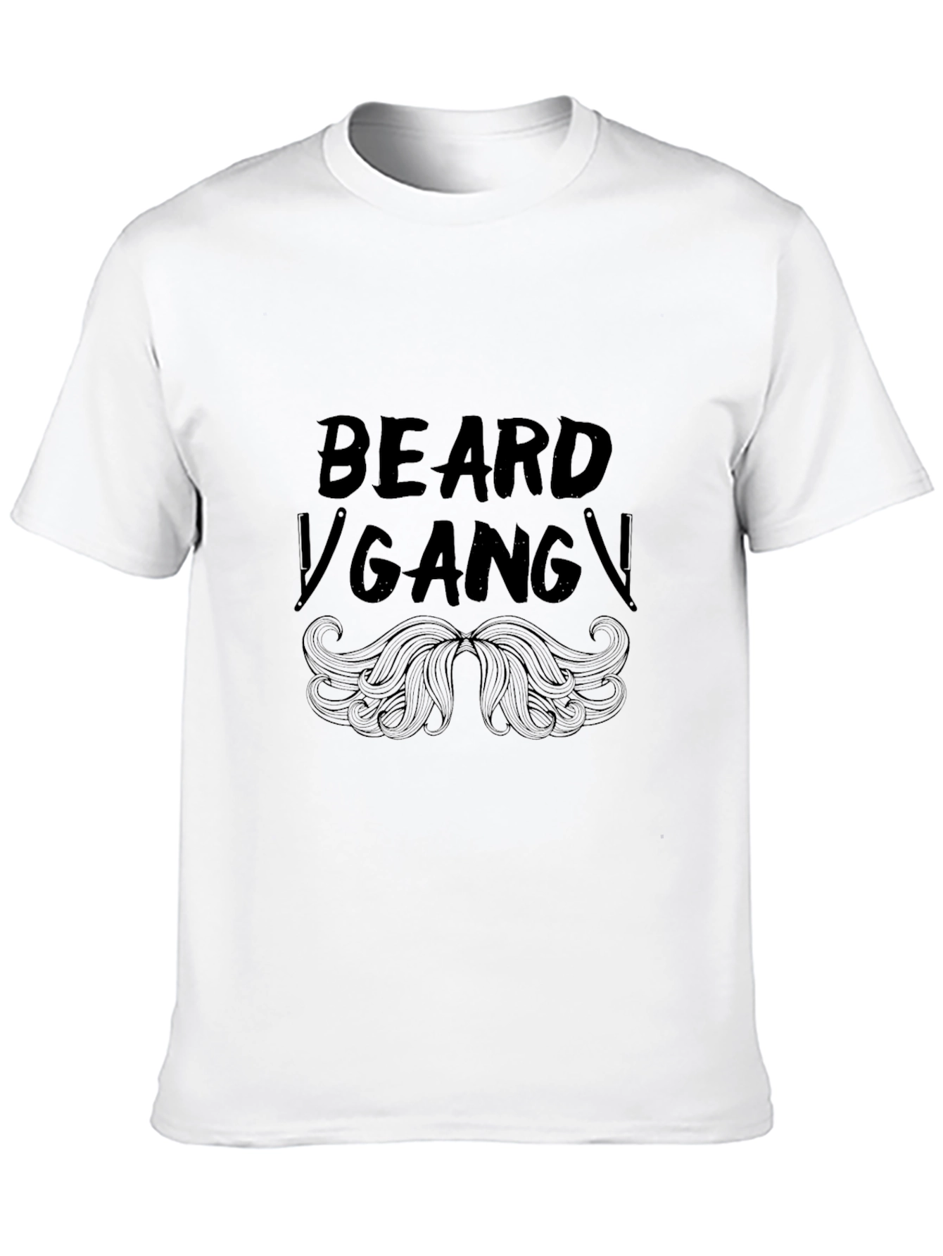 Beard Gang T-Shirt - Stylish Crew Neck Tee