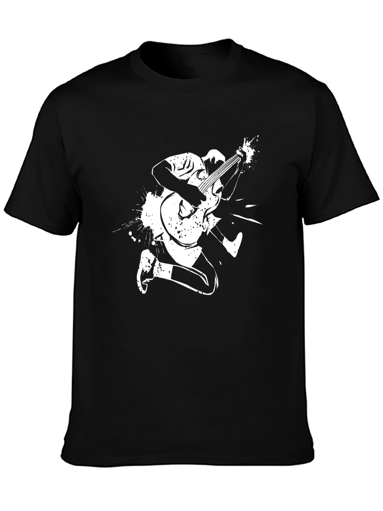 Guitarist Graphic Black T-Shirt