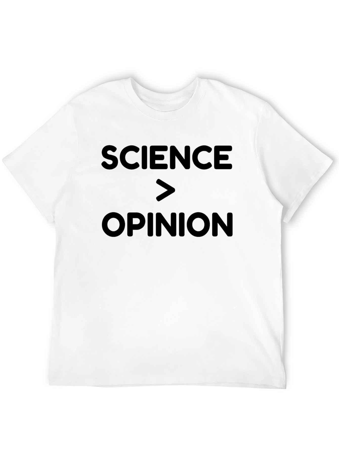 Science Over Opinion Graphic T-Shirt - Black