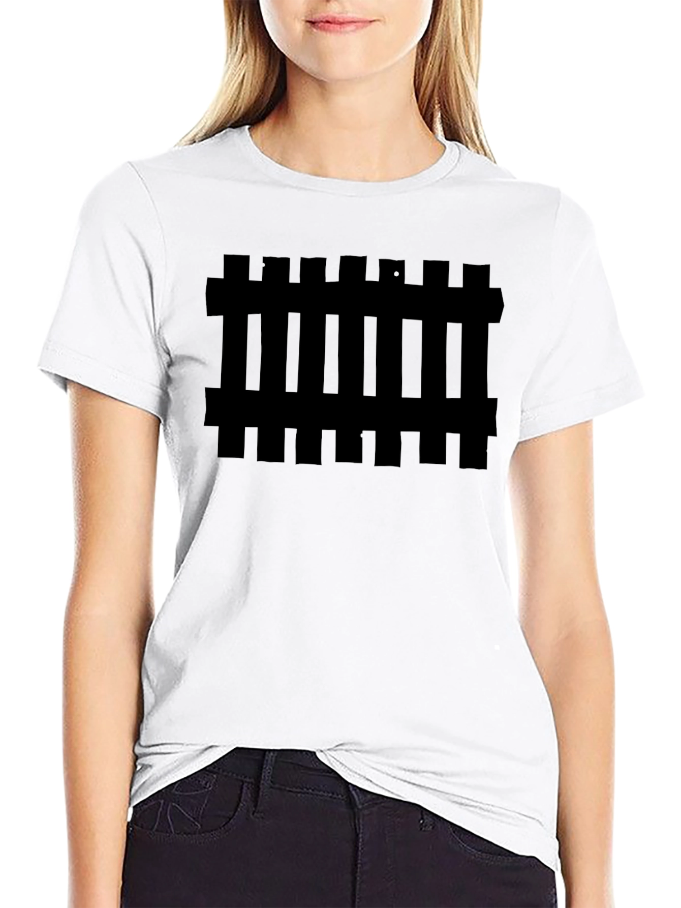 Mens Graphic Tee - Fence Design