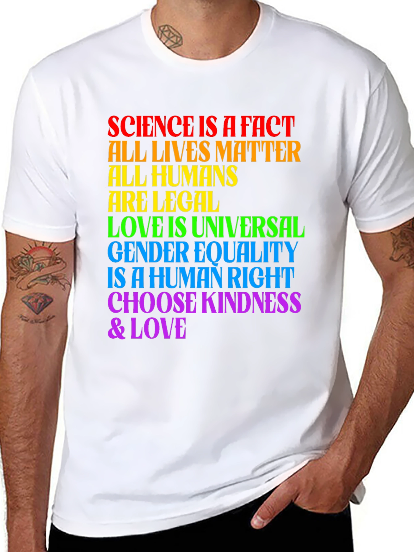 Inclusivity T-Shirt: Science Love Equality