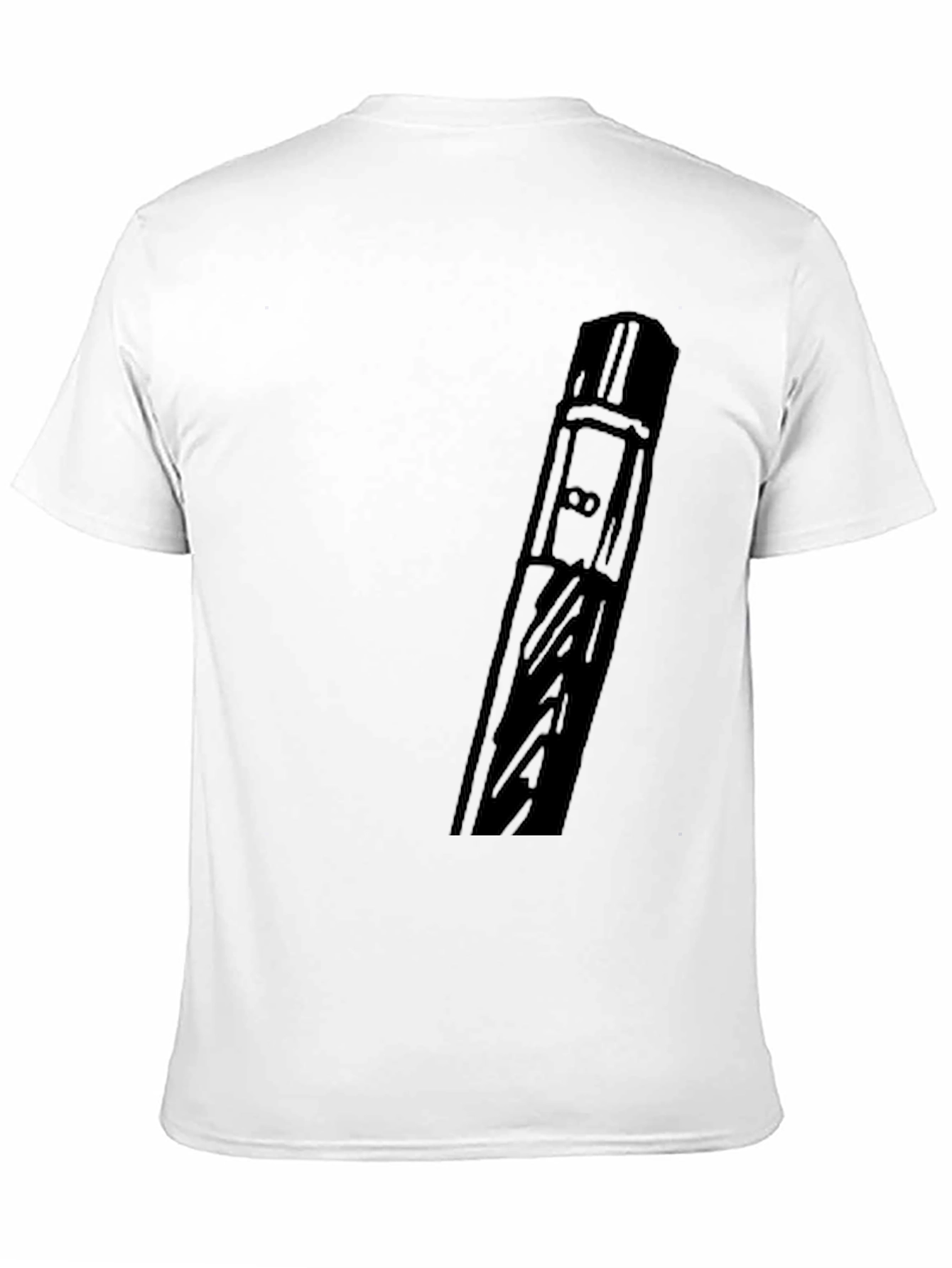 Modern Black Graphic Tee - Abstract Design