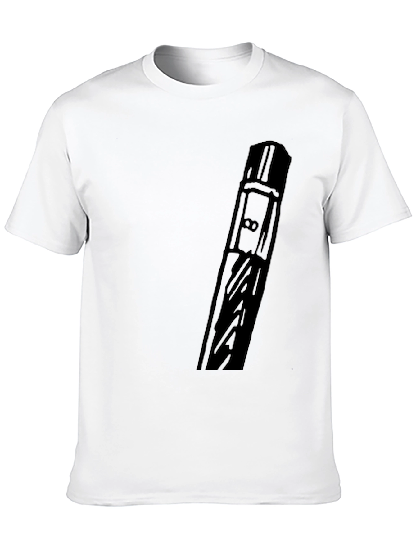 Modern Black Graphic Tee - Abstract Design