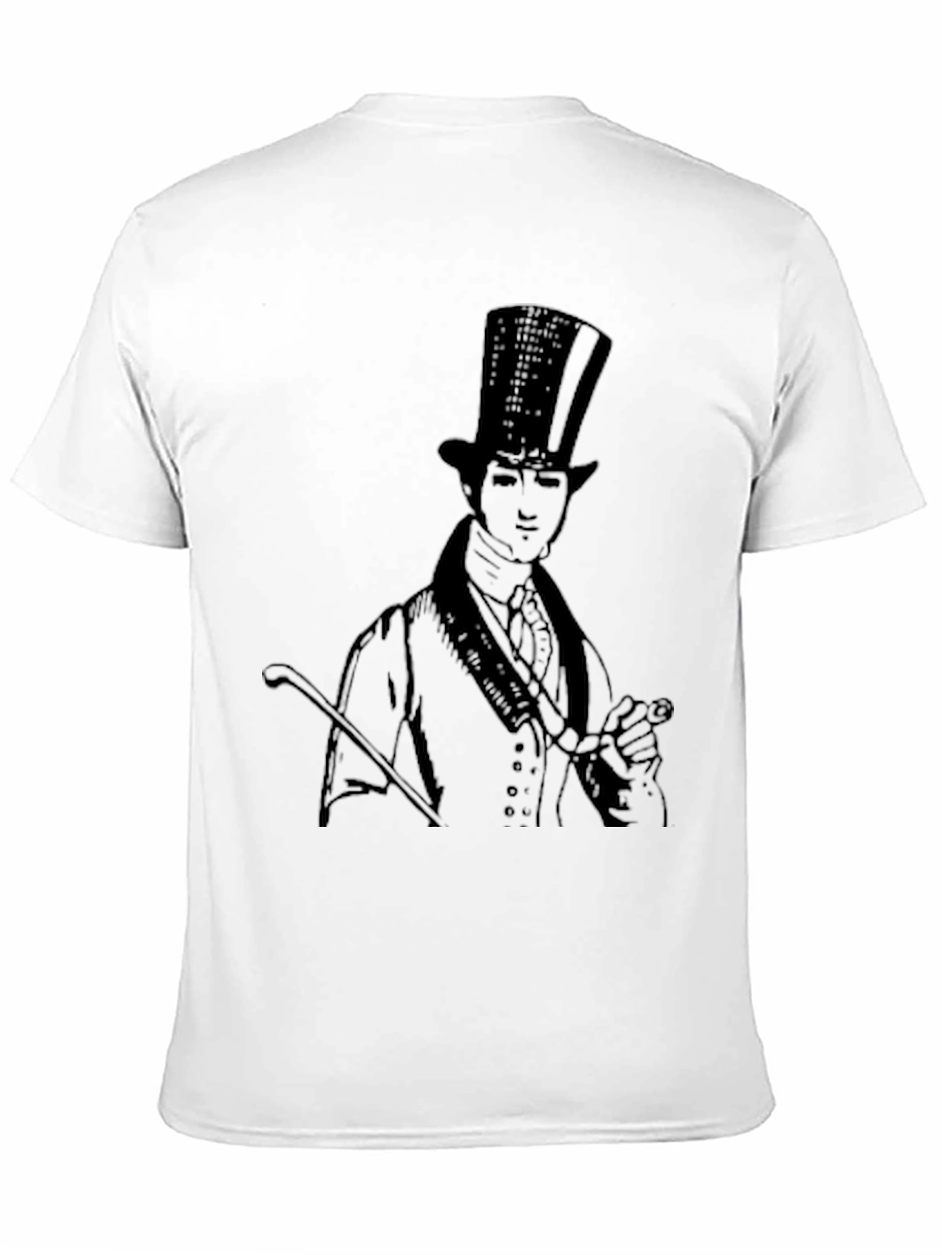 Top Hat Gentleman Graphic Tee - Black