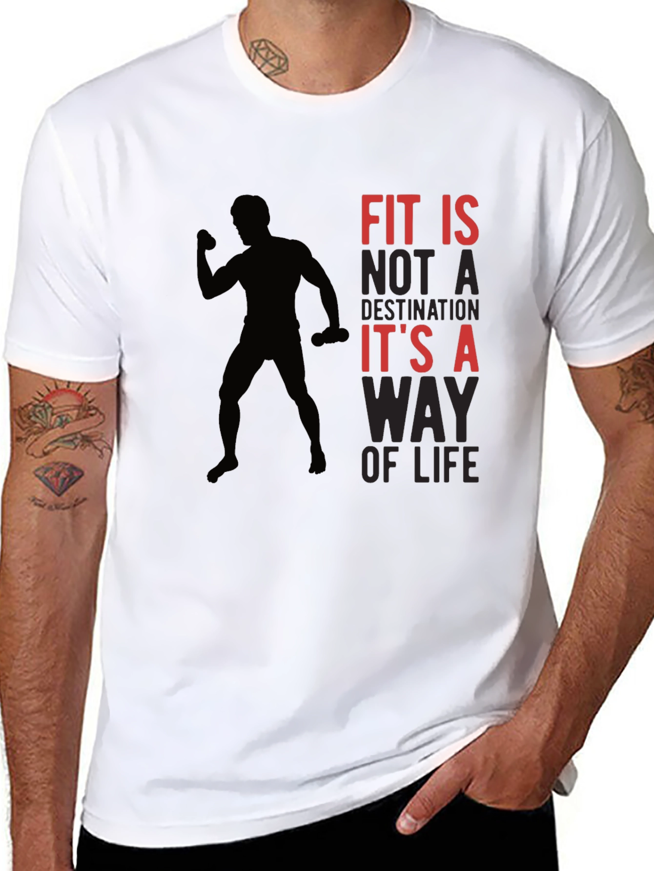 Fit is a Way of Life Graphic T-Shirt