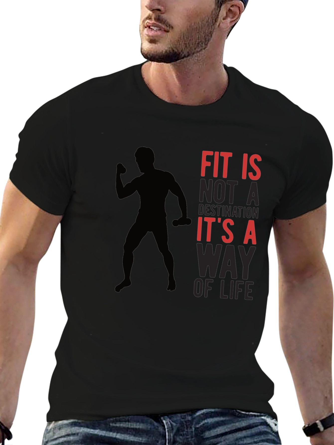 Fit is a Way of Life Graphic T-Shirt