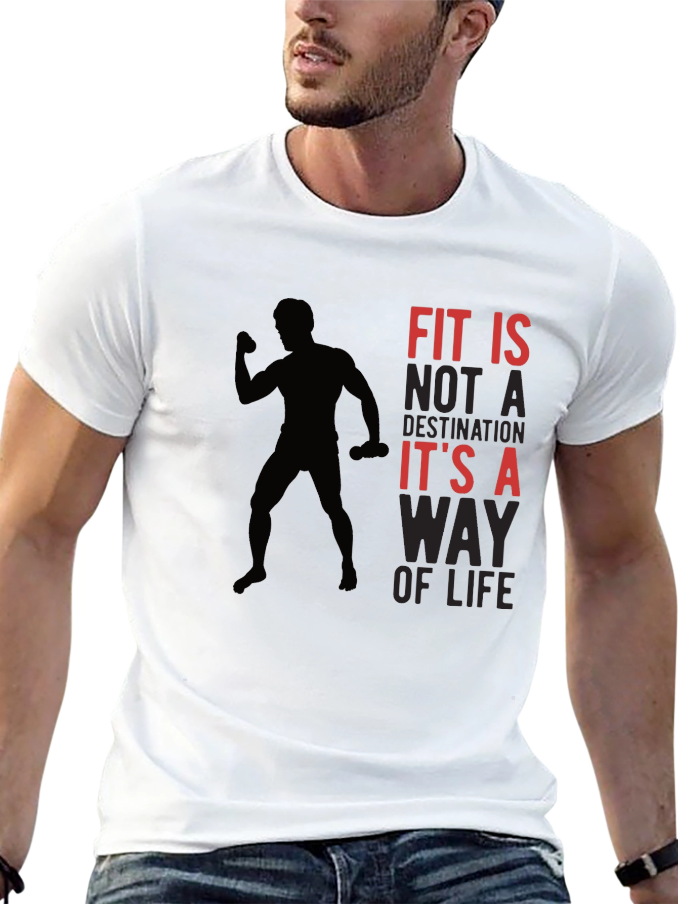 Fit is a Way of Life Graphic T-Shirt