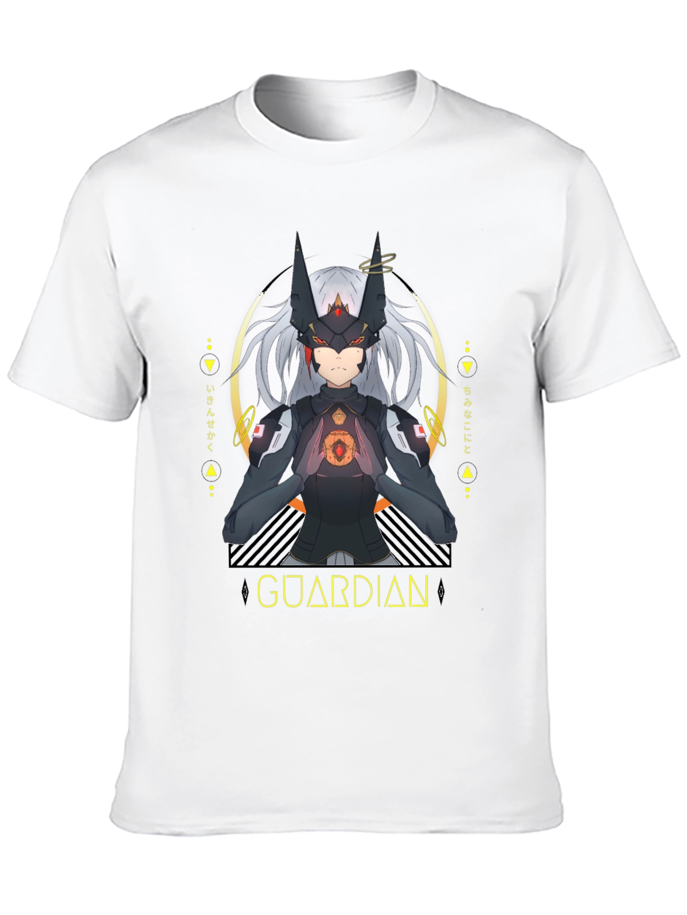 Guardian Anime Graphic Black T-Shirt