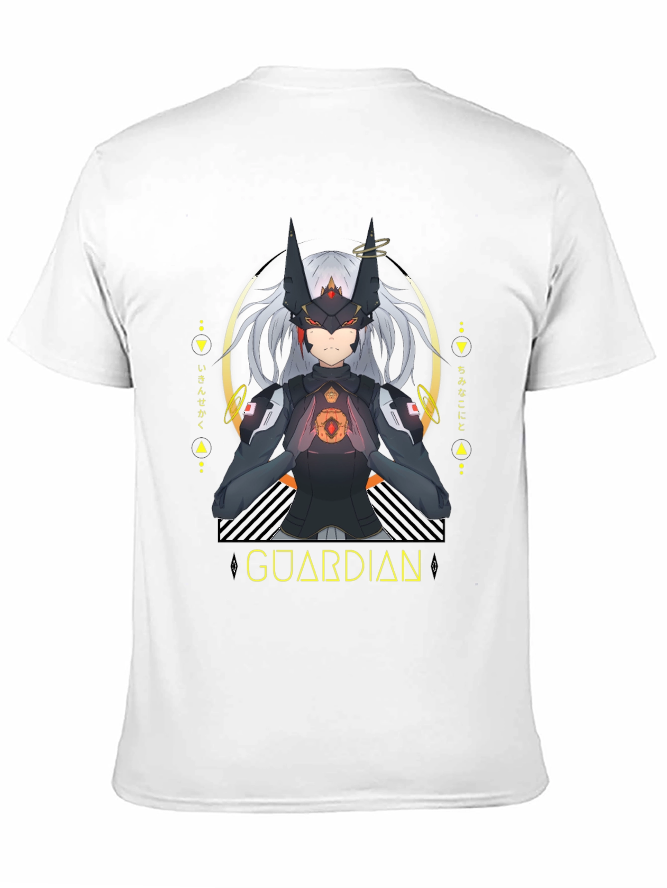 Guardian Anime Graphic Black T-Shirt