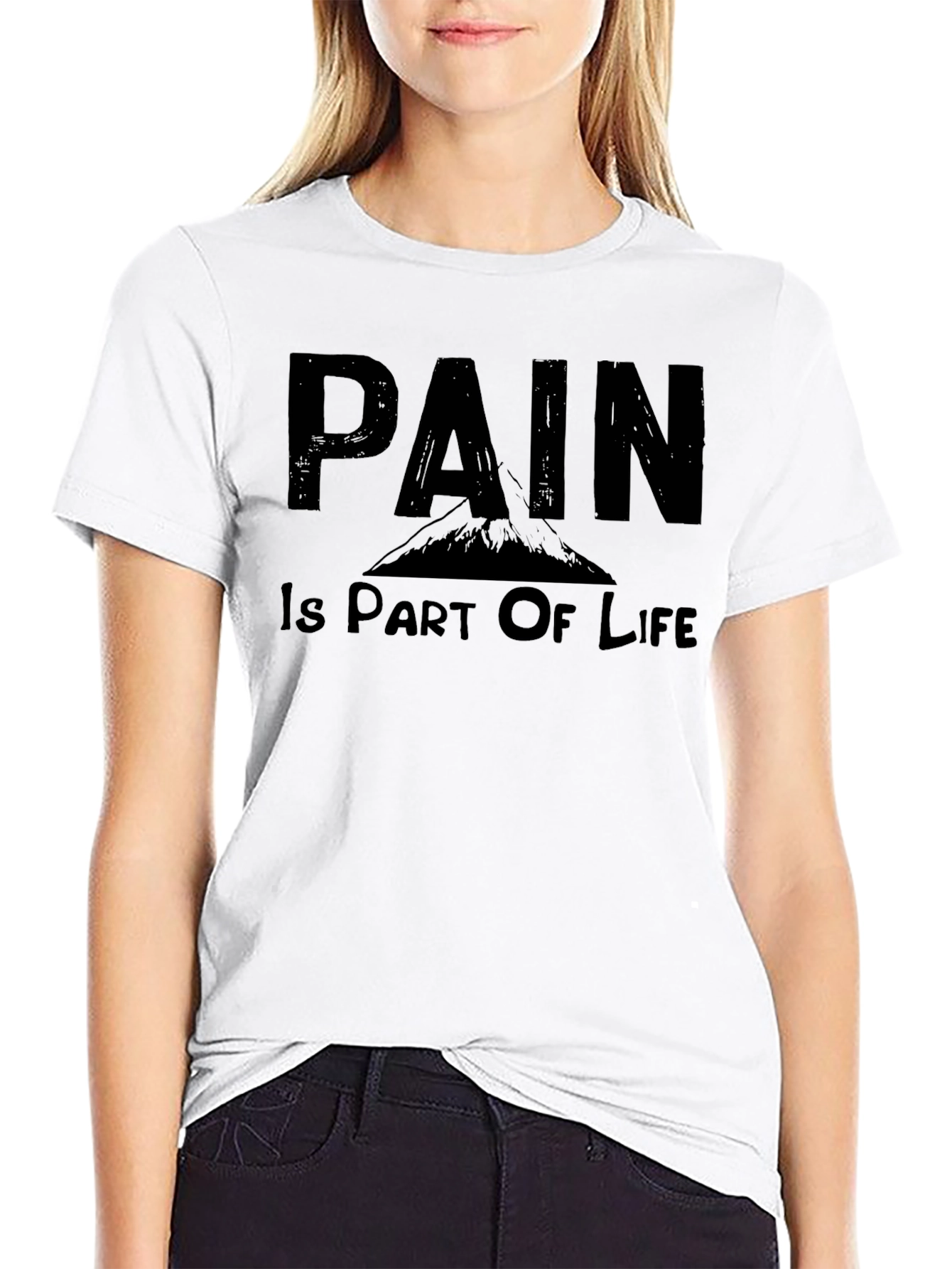 Pain is Part of Life Graphic Tee - Black