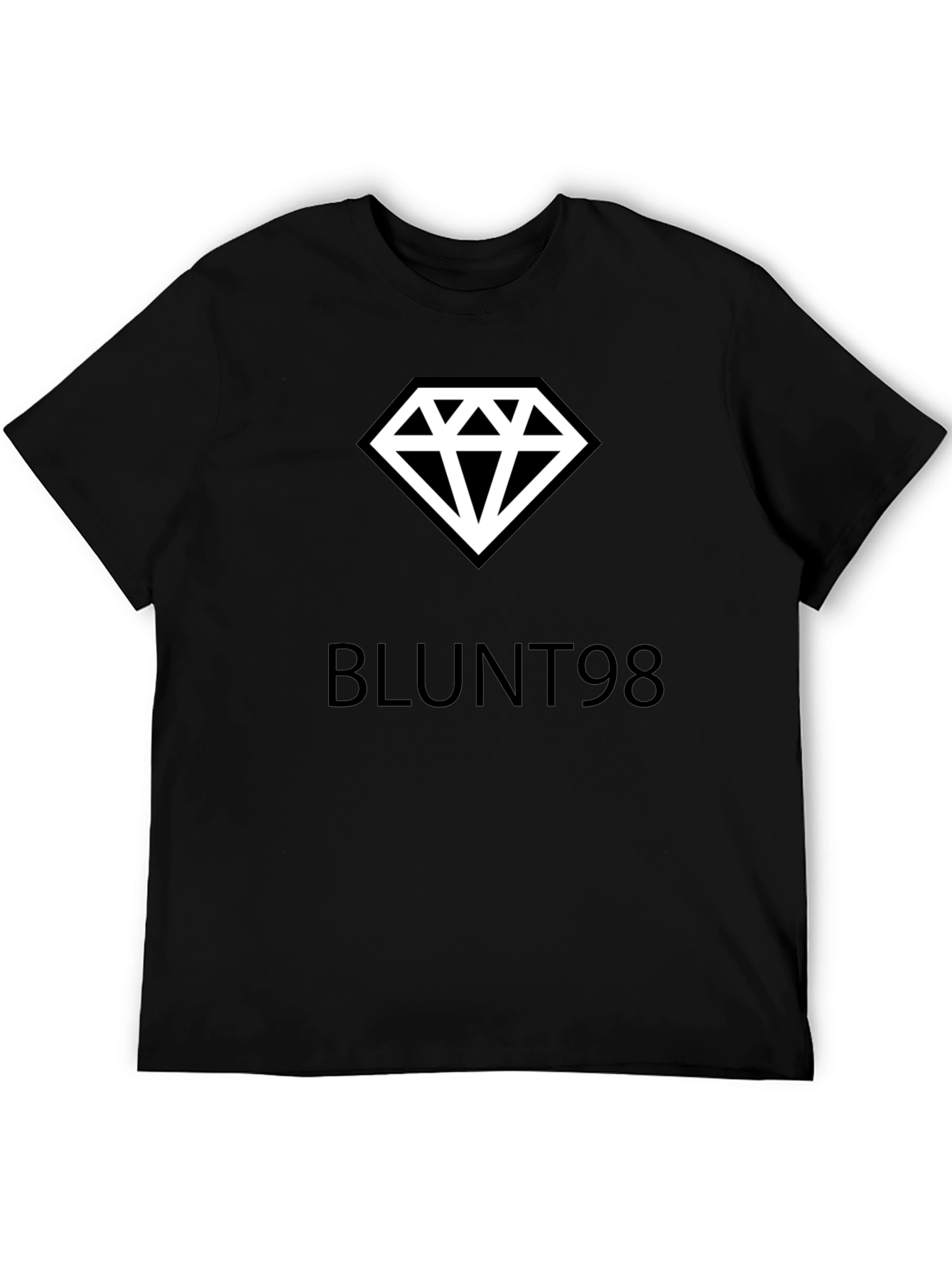 Blunt98 Diamond Graphic Black T-Shirt