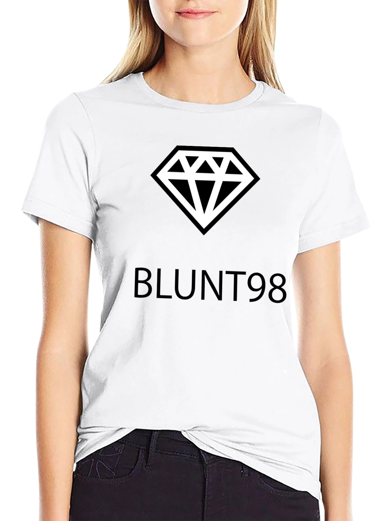 Blunt98 Diamond Graphic Black T-Shirt
