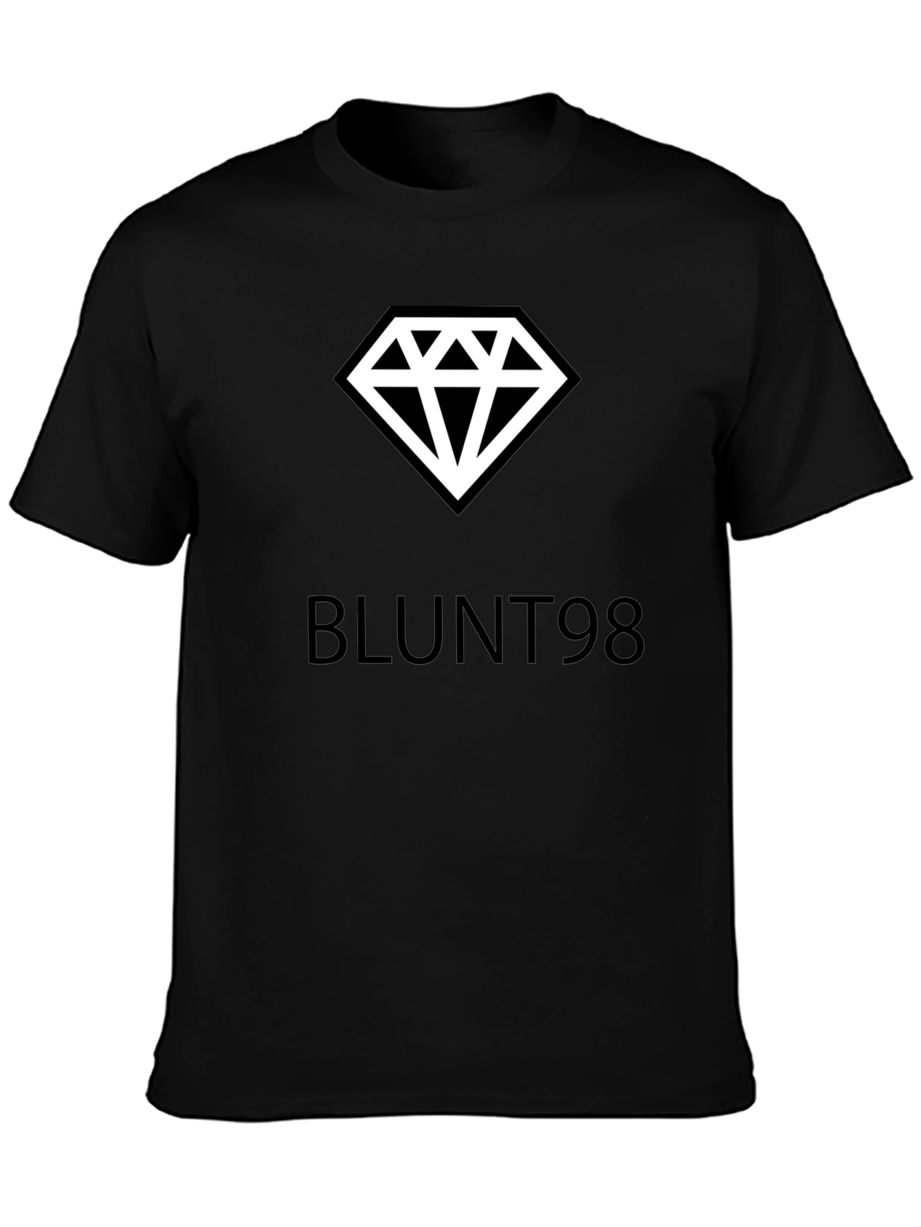 Blunt98 Diamond Graphic Black T-Shirt