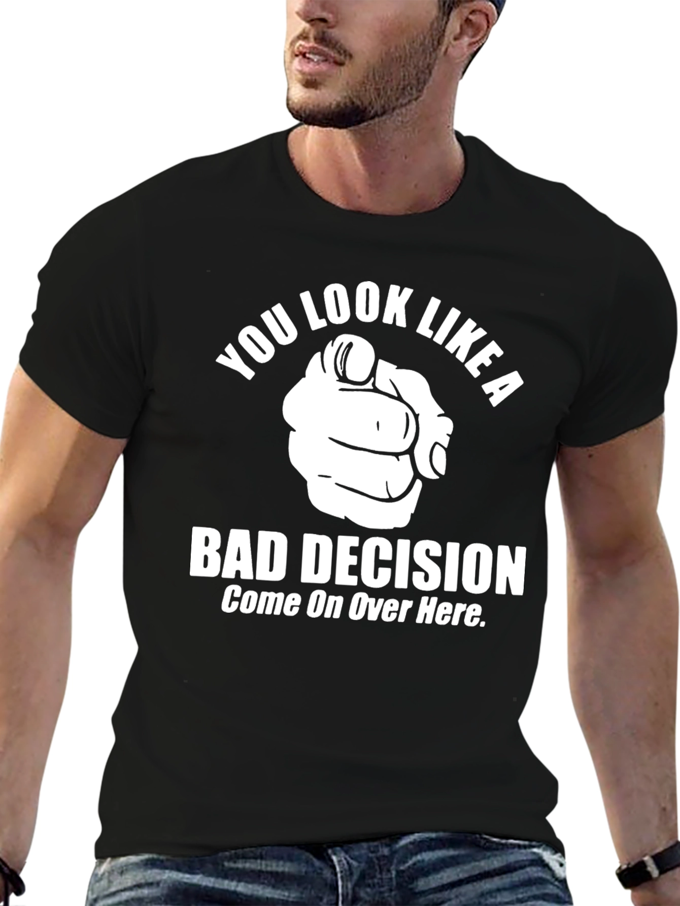 Bad Decision Graphic Tee - Funny Mens T-Shirt