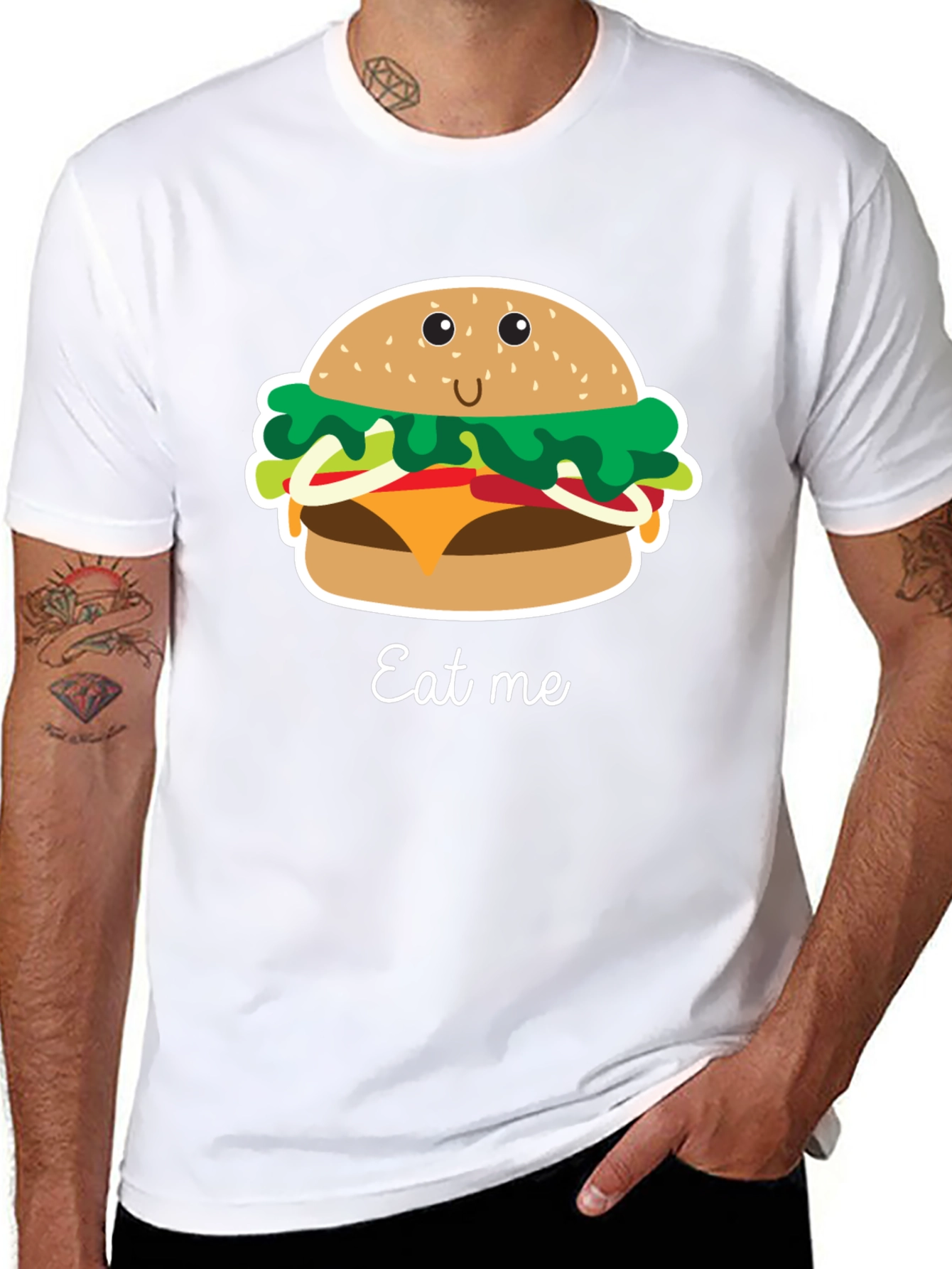 Eat Me Burger Graphic Tee