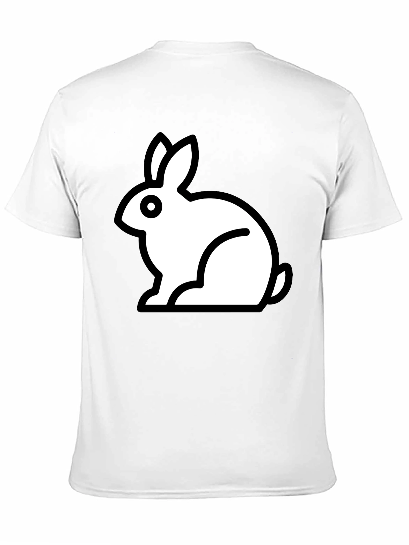 Rabbit Graphic Black T-Shirt