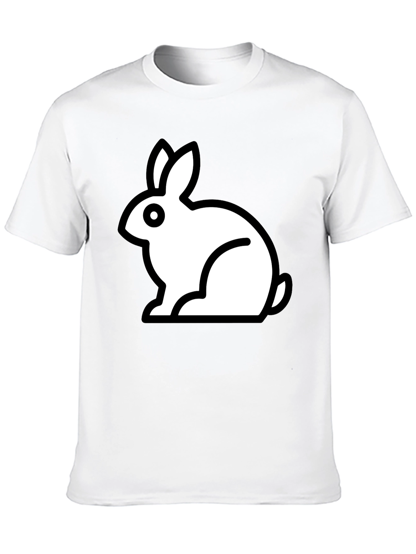 Rabbit Graphic Black T-Shirt