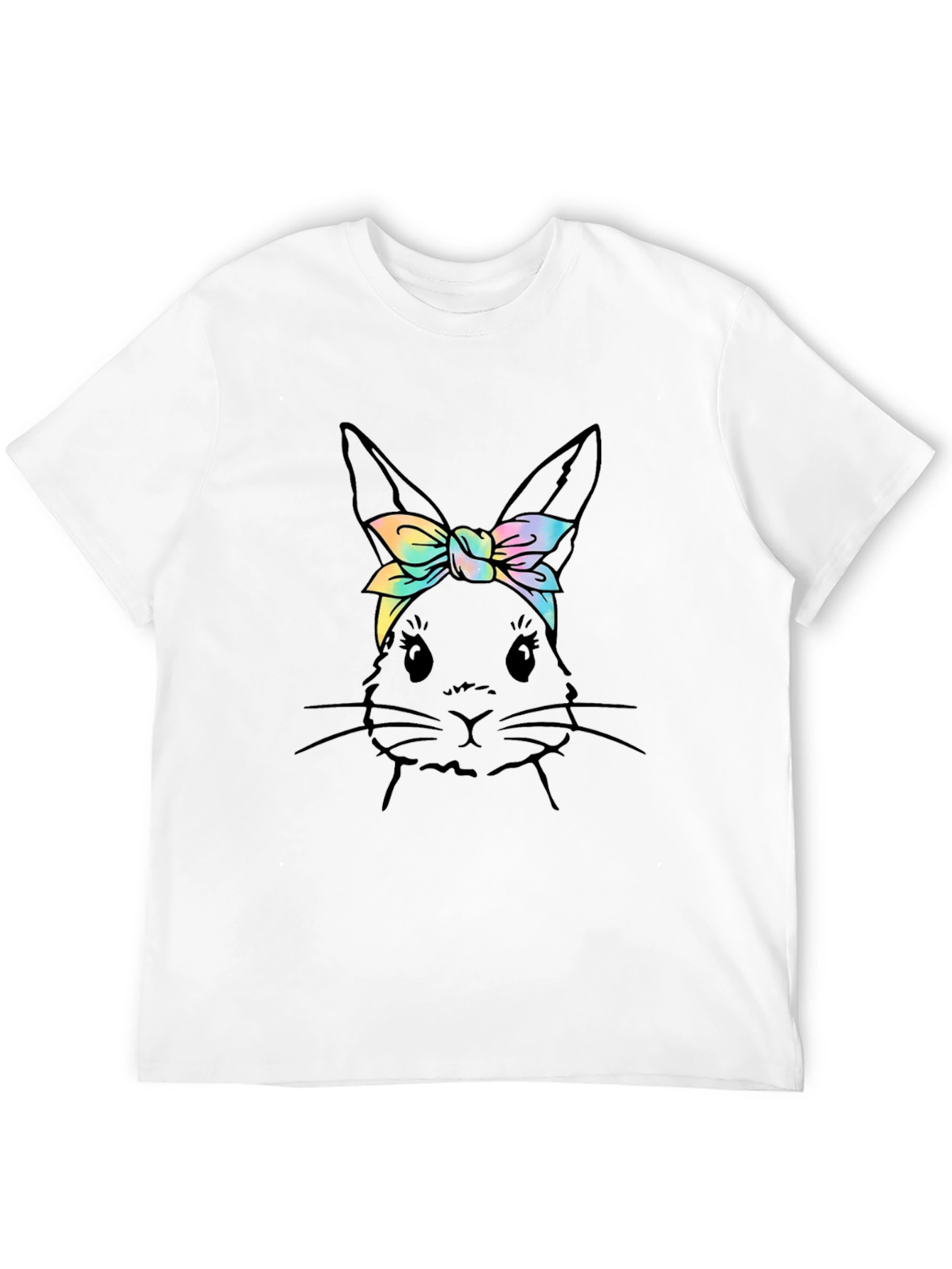 Bunny Tie Dye Headband Graphic Tee
