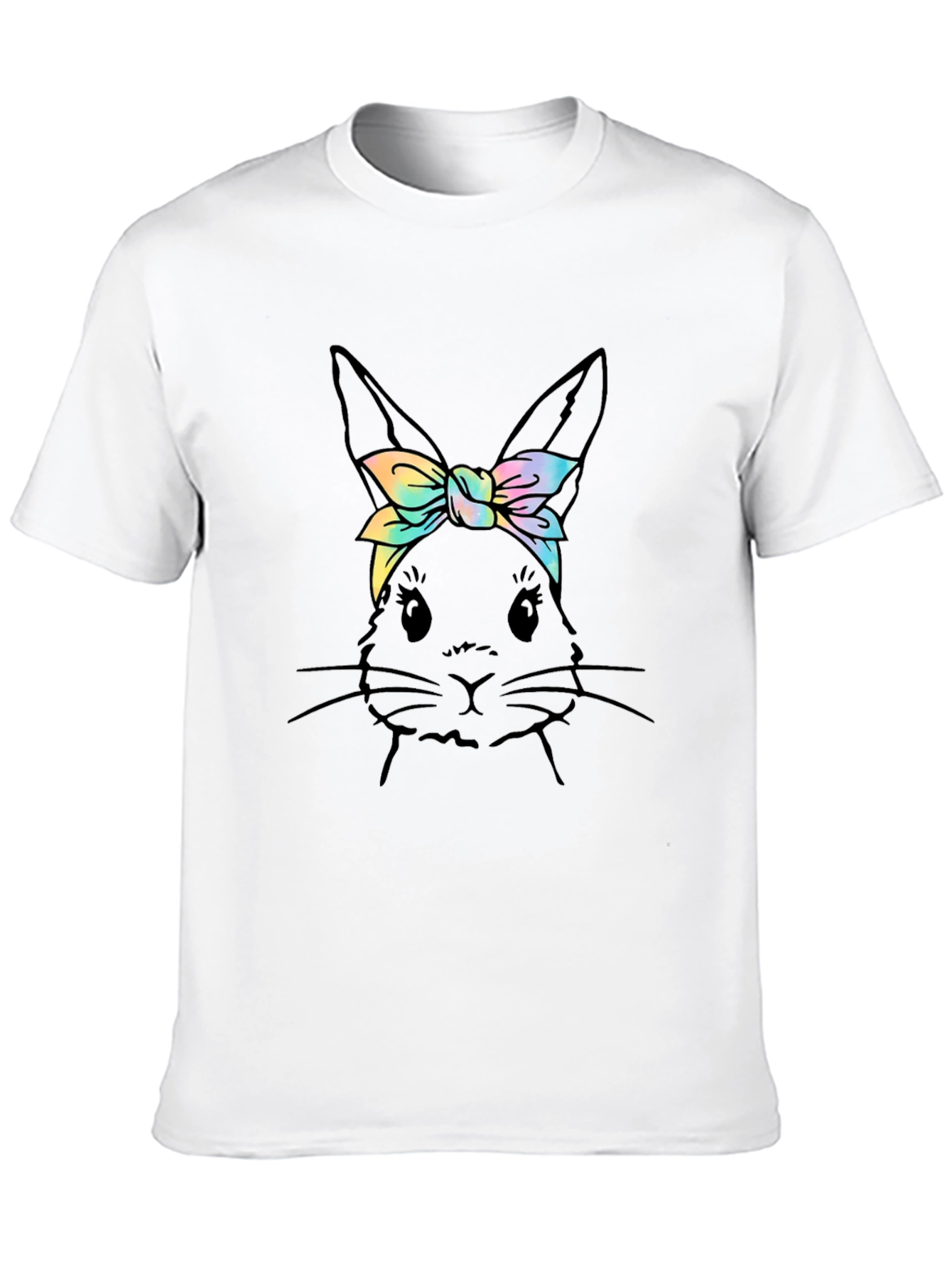 Bunny Tie Dye Headband Graphic Tee