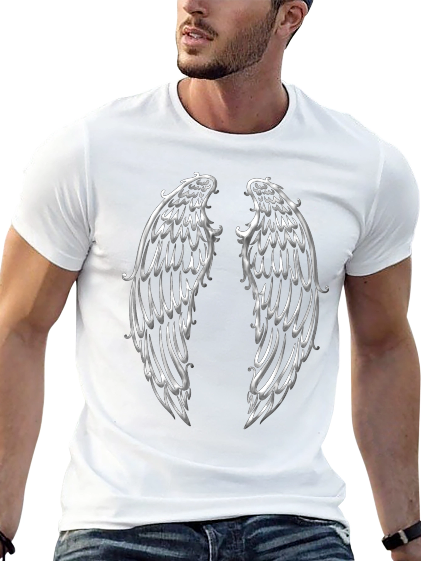 Winged Graphic Print Tee