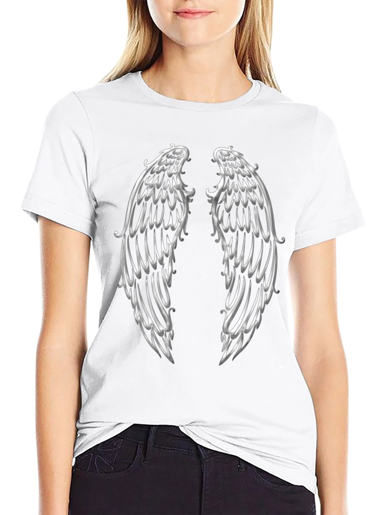 Winged Graphic Print Tee