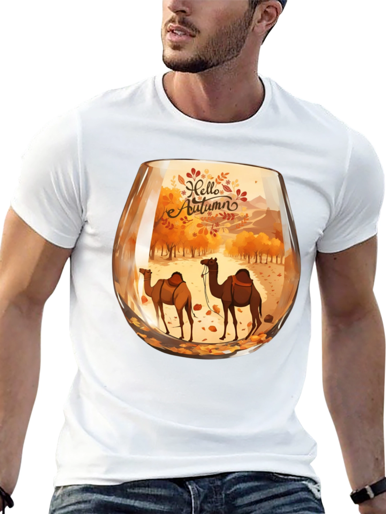 Autumn Camel Graphic Tee